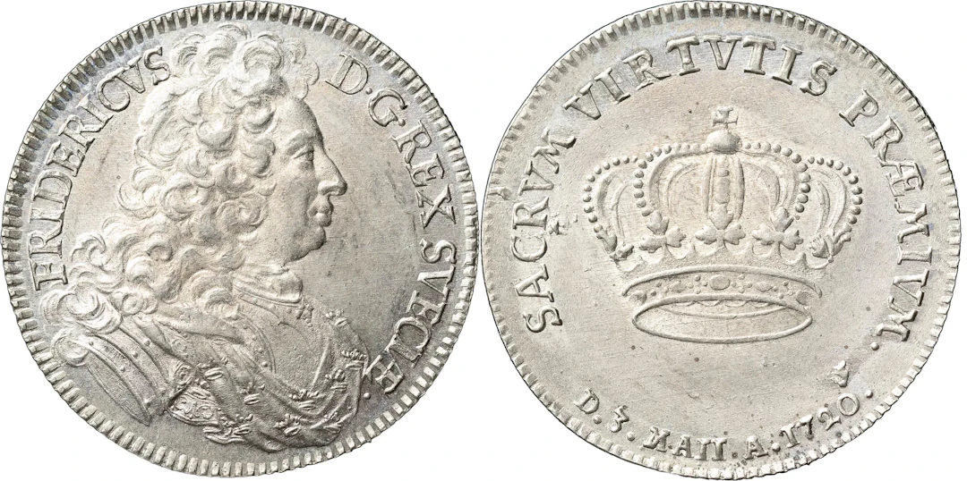 FREDRIK (1720-1751). STOCKHOLM. 2 mark 1720