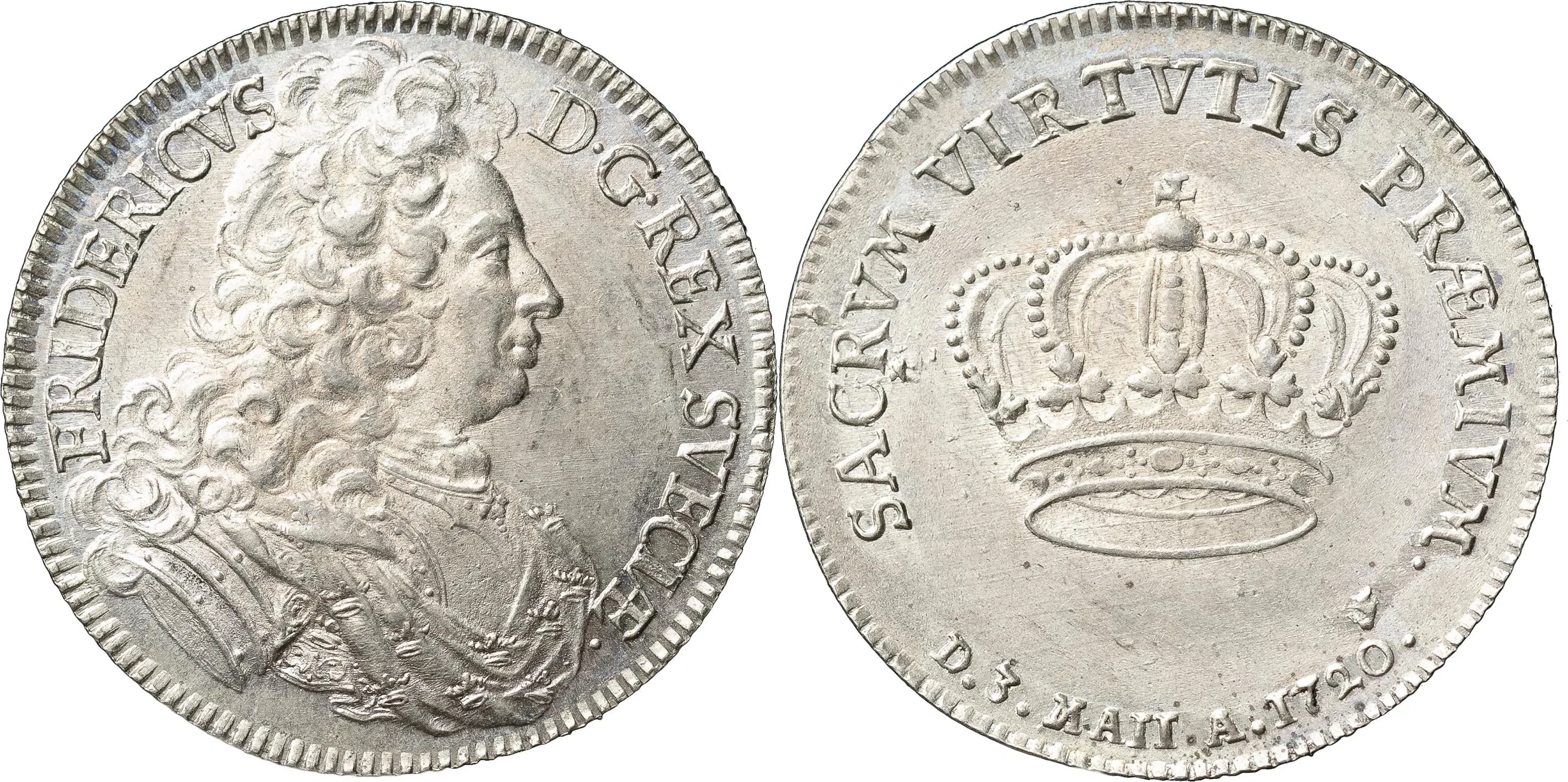FREDRIK (1720-1751). STOCKHOLM. 2 mark 1720