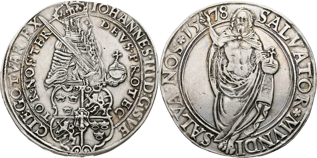 JOHAN III (1568-1592). Daler 1578