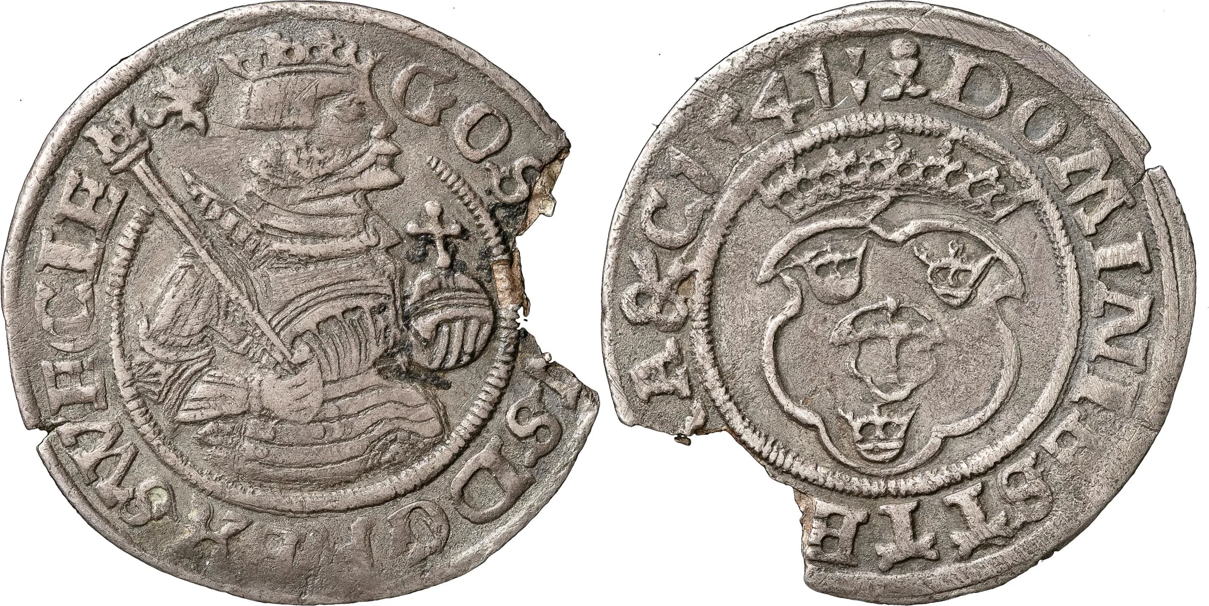 GUSTAV I (1523-1560). SVARTSJÖ. 1/2 mark 1541