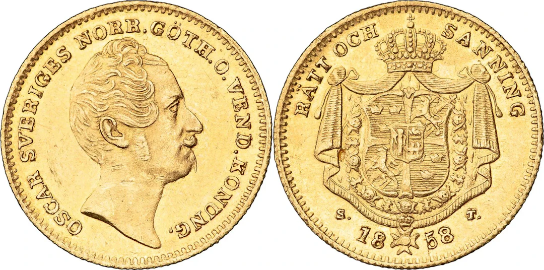 OSKAR I (1844-1859). Dukat 1858. SM 22