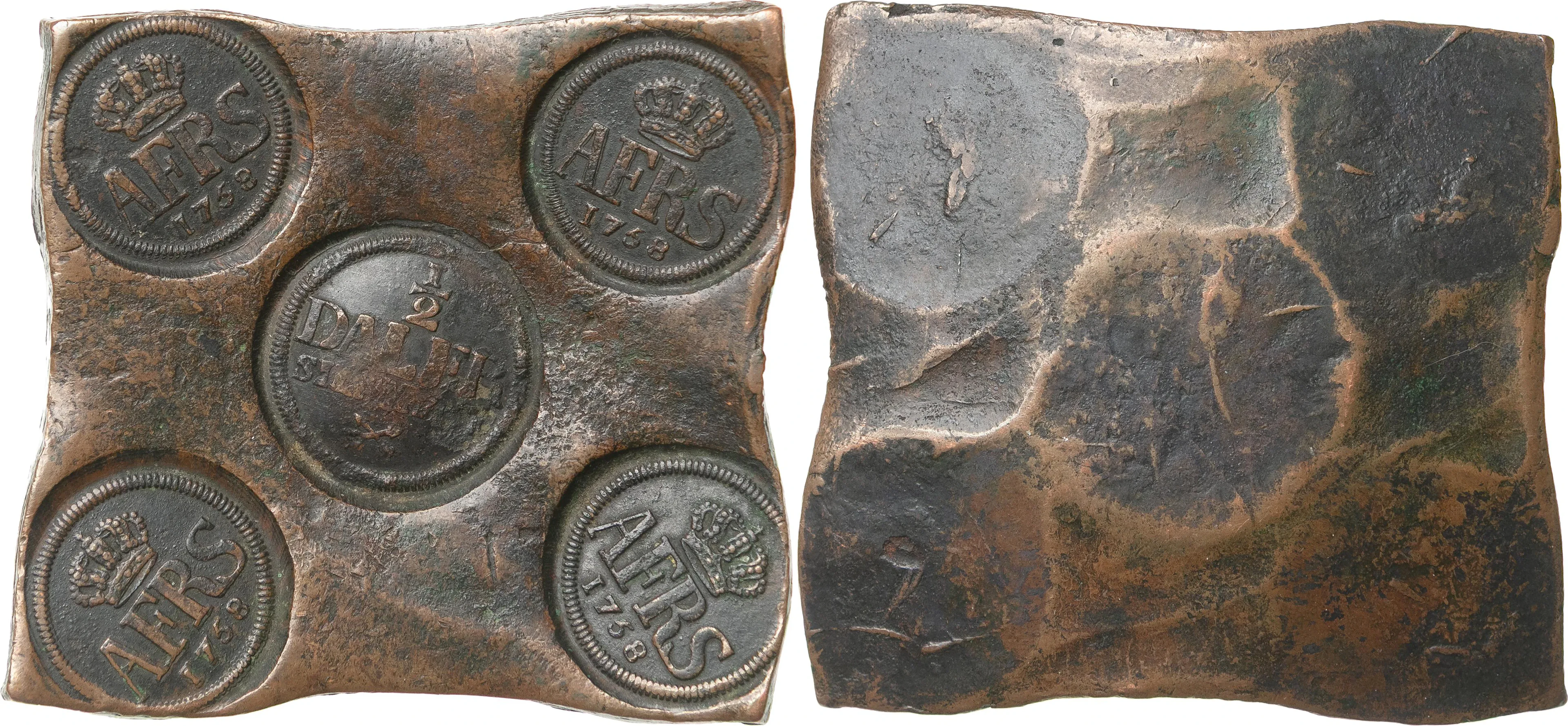 ADOLF FREDRIK (1751-1771). AVESTA. 1/2 daler SM 1758