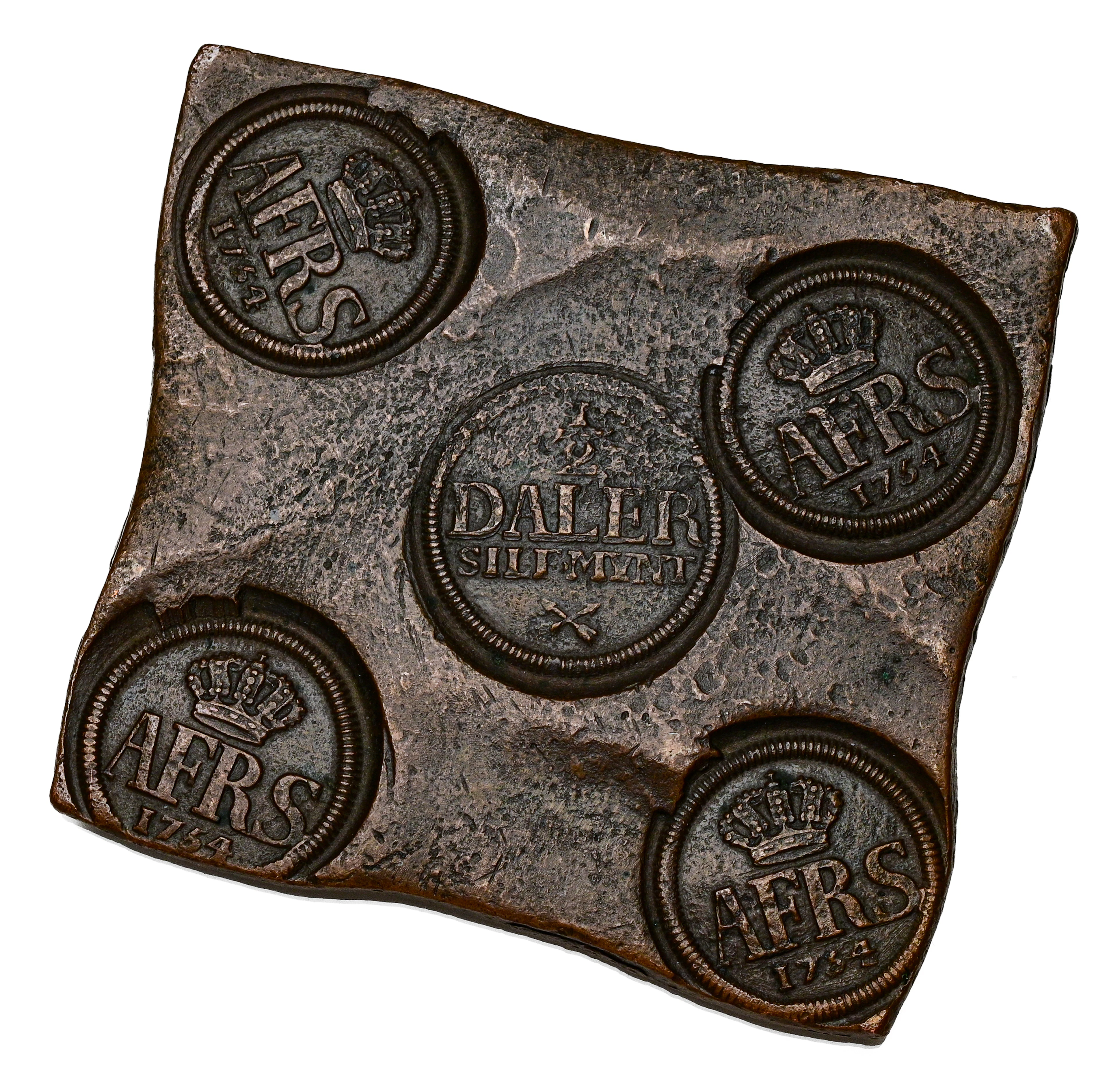 ADOLF FREDRIK (1751-1771). 1/2 daler SM 1754