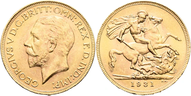 STORBRITANNIEN / GREAT BRITAIN. Sovereign 1931