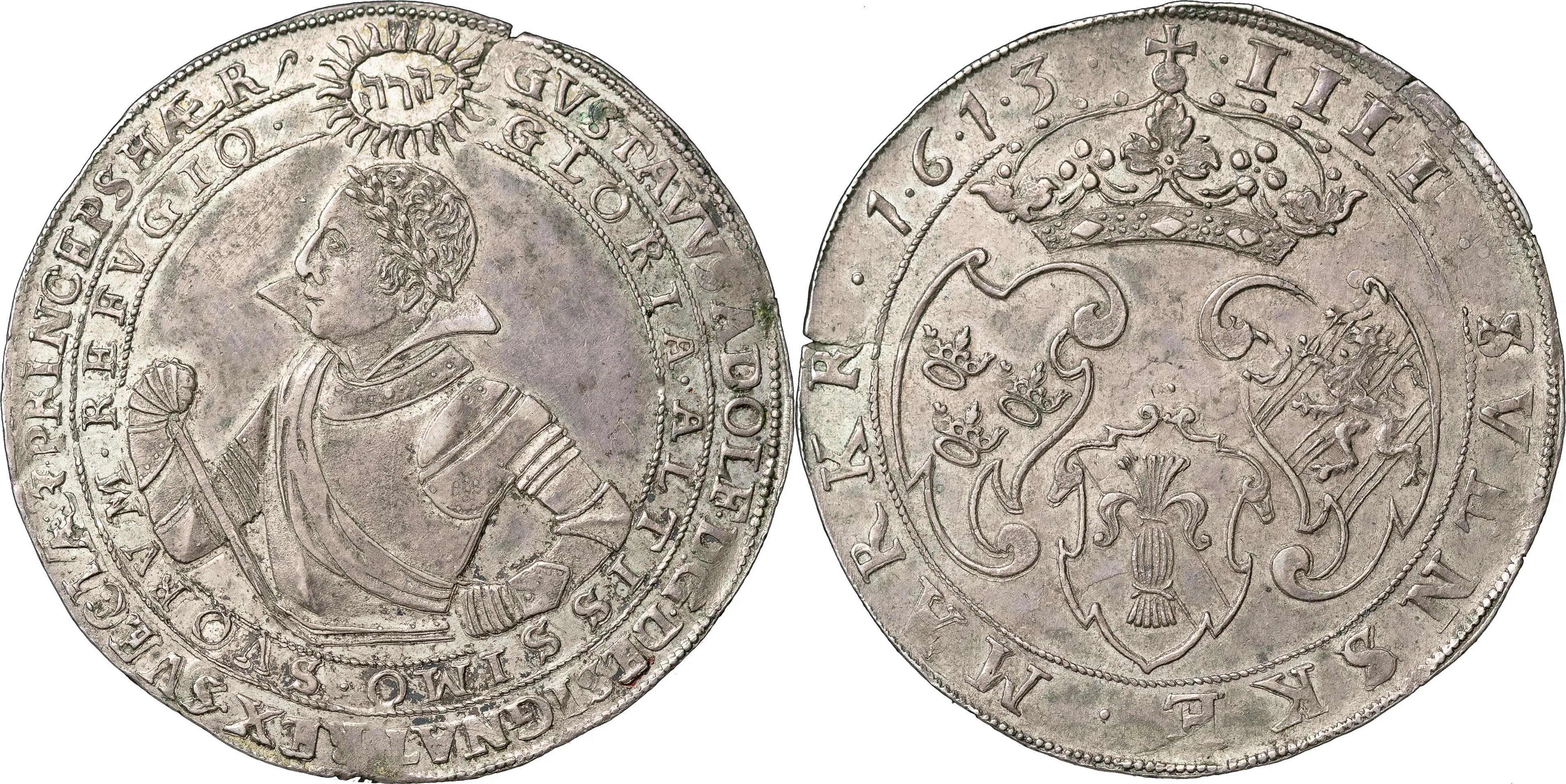 GUSTAV II ADOLF (1611-1632). STOCKHOLM. 4 mark 1613