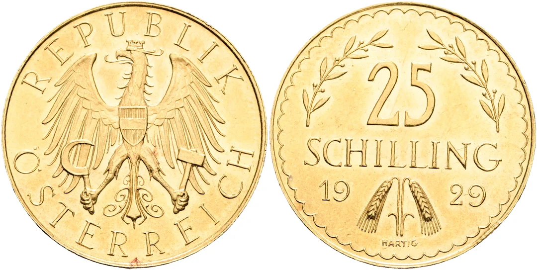 ÖSTERRIKE / AUSTRIA. 25 schilling 1929