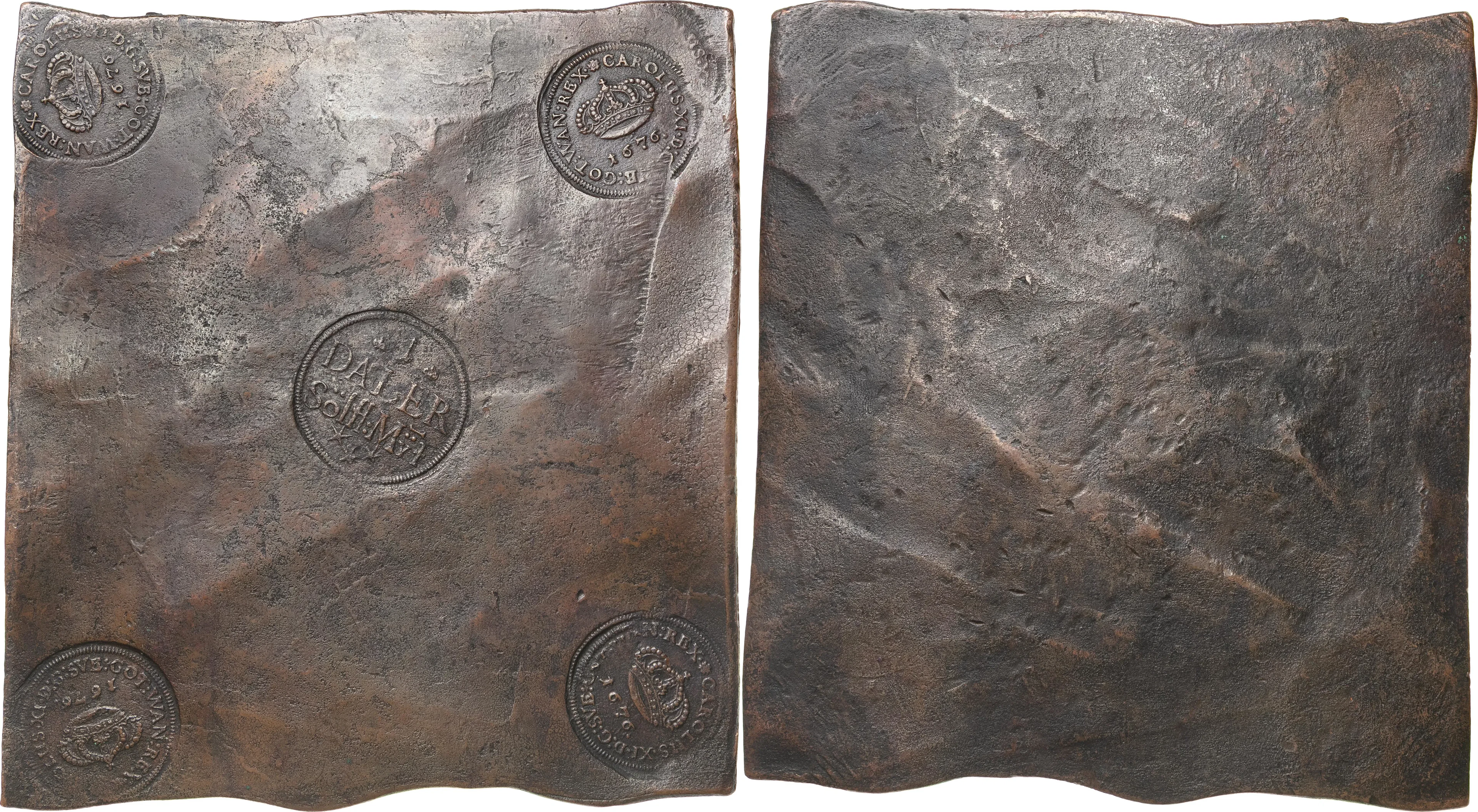 KARL XI (1660-1697). AVESTA. Daler SM 1676