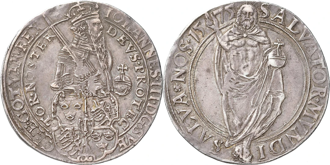 JOHAN III (1568-1592). STOCKHOLM. Daler 1575