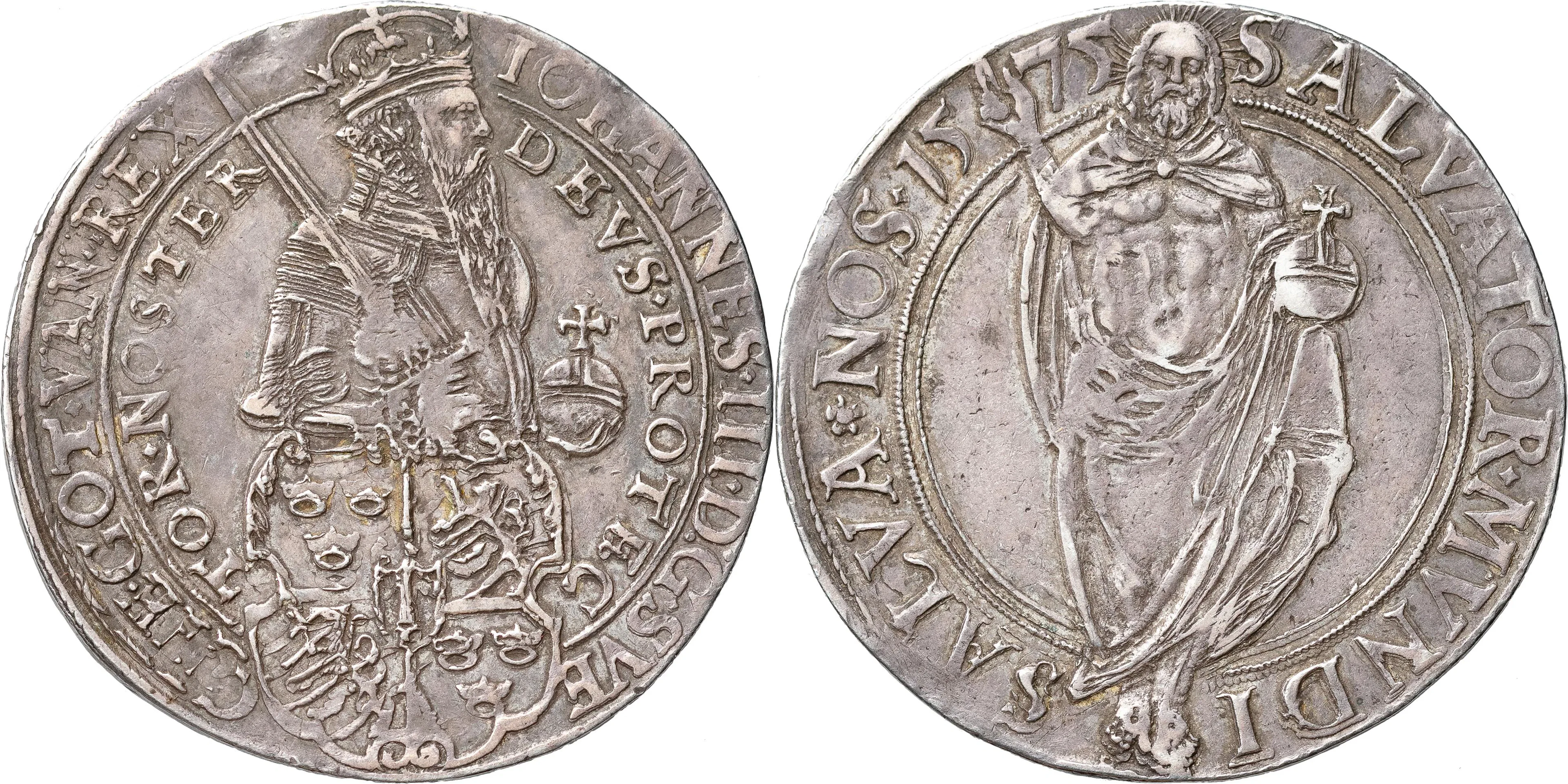 JOHAN III (1568-1592). STOCKHOLM. Daler 1575