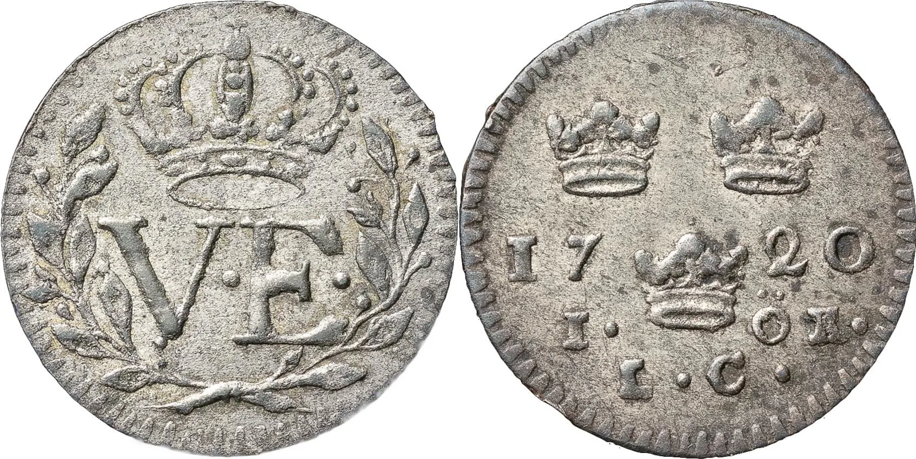 ULRIKA ELEONORA (1718-1720). STOCKHOLM. Öre 1720