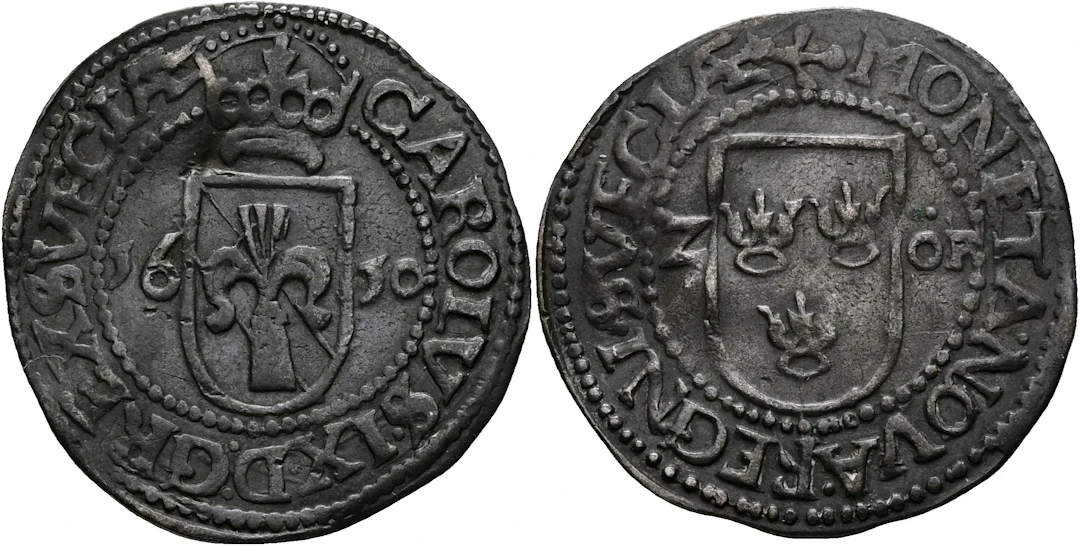 KARL IX (1604-1611). 2 öre 1610