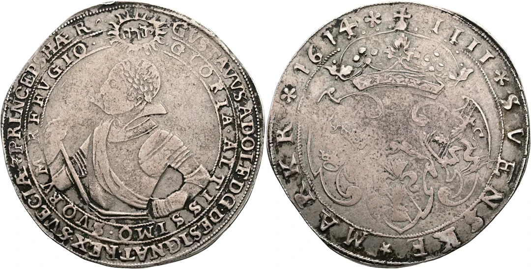 GUSTAV II ADOLF (1611-1632). 4 mark 1614