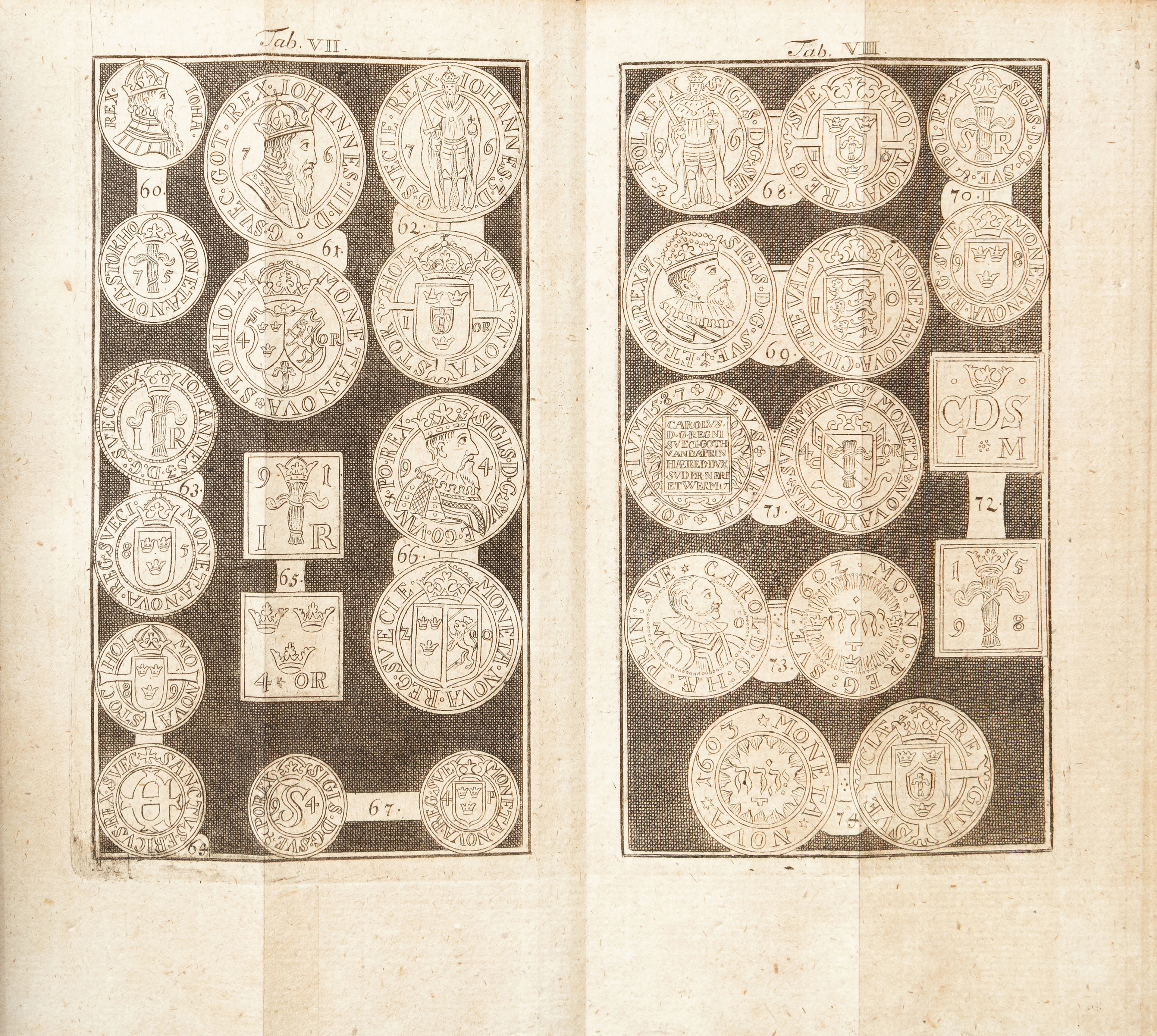Des neueröfneten Groschen-Cabinets. Sechstes Fach, 1750