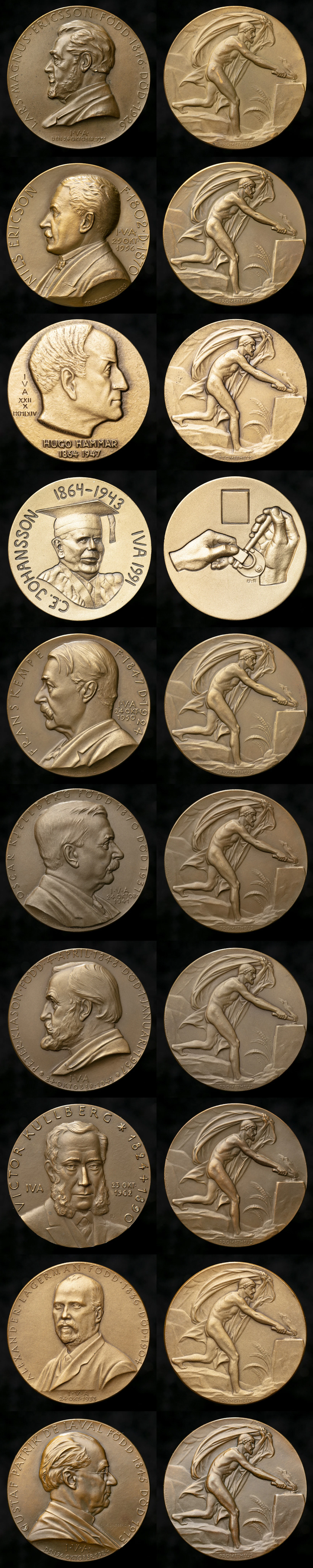 Ingenjörsvetenskapsakademien, Lot of 10.