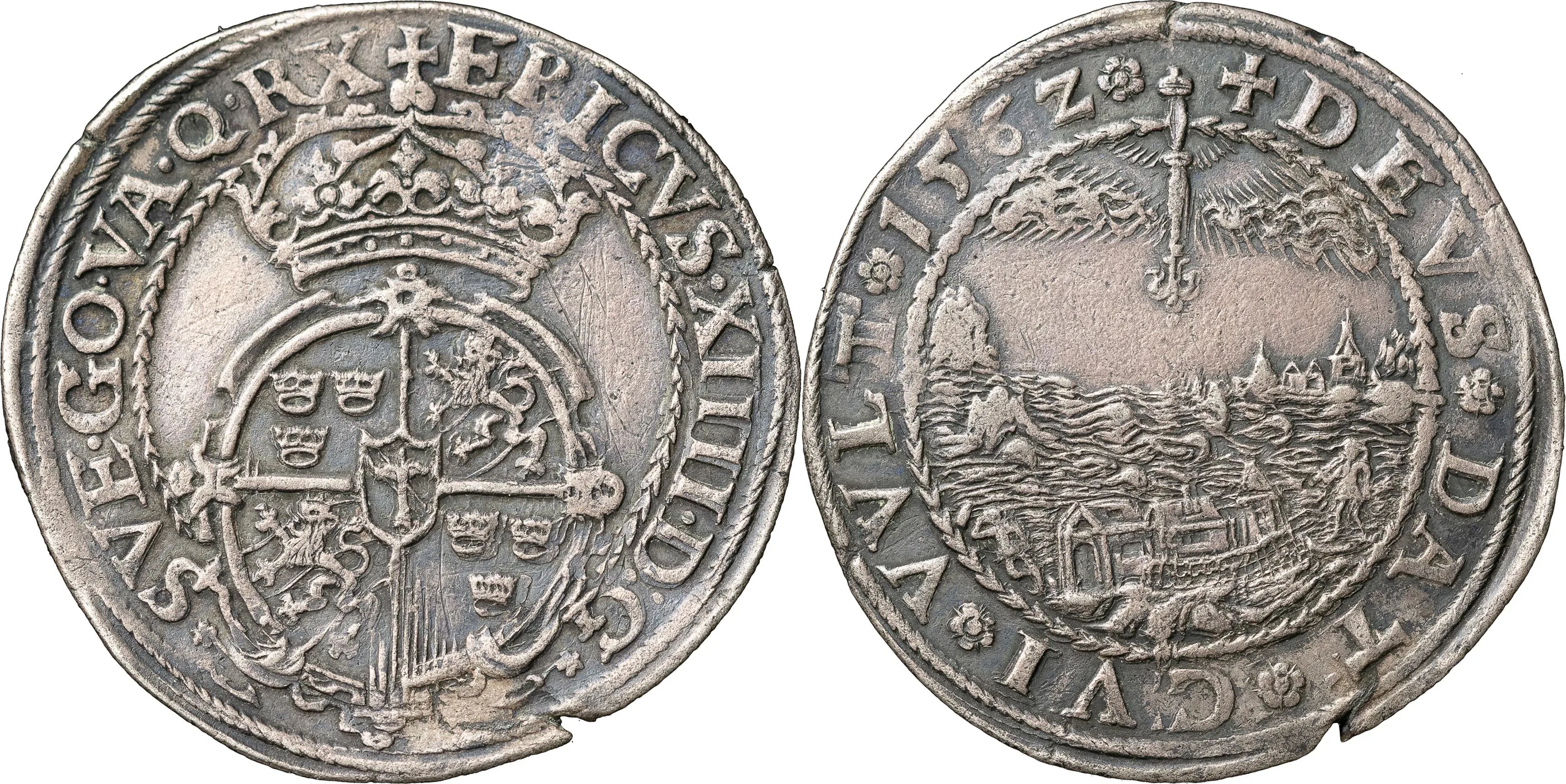 ERIK XIV (1560-1568). STOCKHOLM. 1 1/2 mark 1562