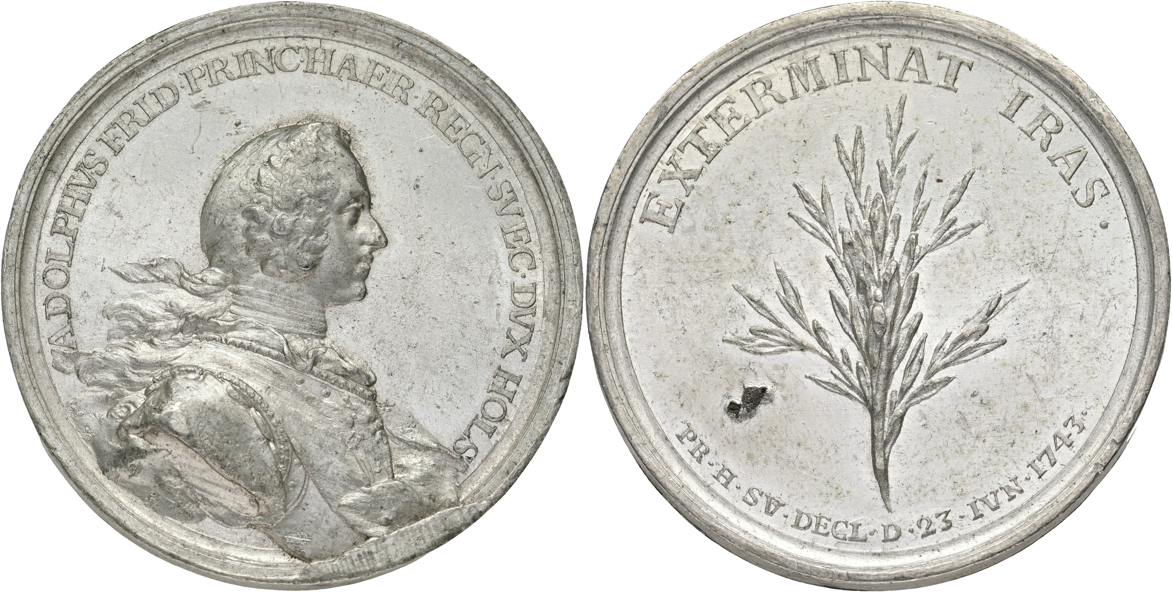 ADOLF FREDRIK (1751-1771). Adolf Fredrik vald till svensk tronföljare