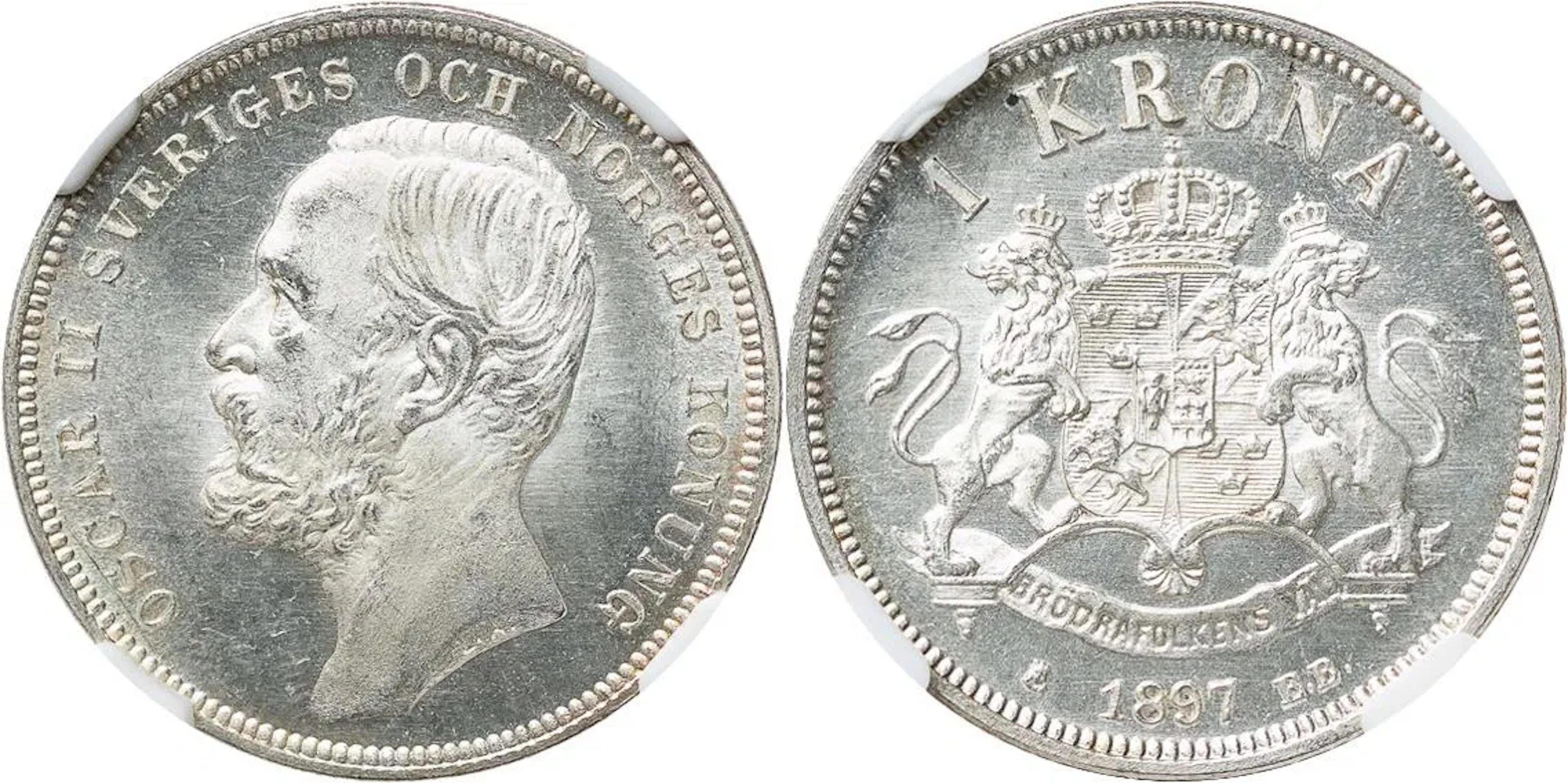OSKAR II (1872-1907). Krona 1897. SM 74