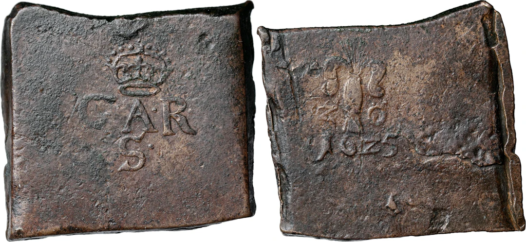 GUSTAV II ADOLF (1611-1632). SÄTER. 2 öre 1625