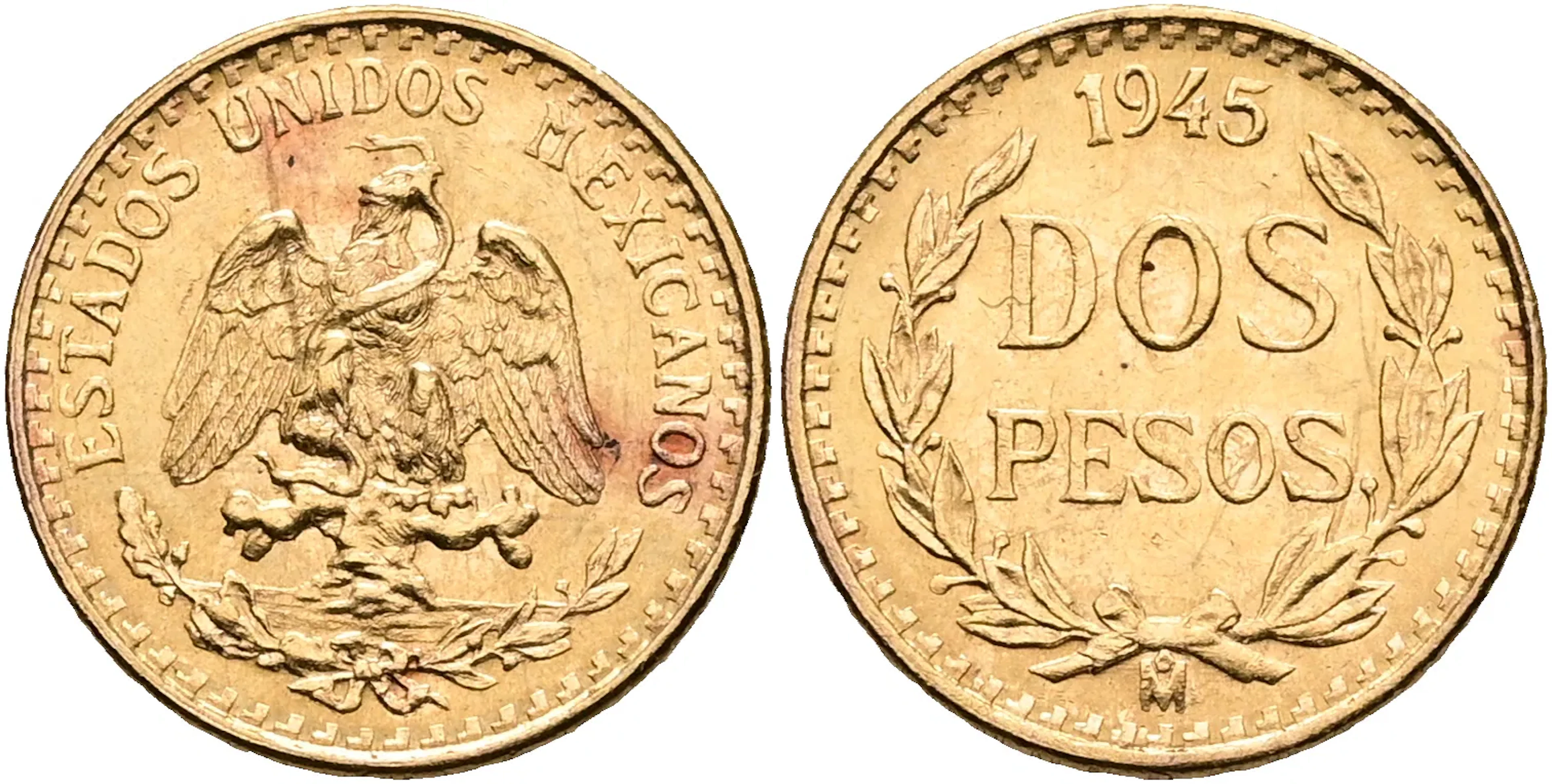 MEXIKO / MEXICO. 2 pesos 1945