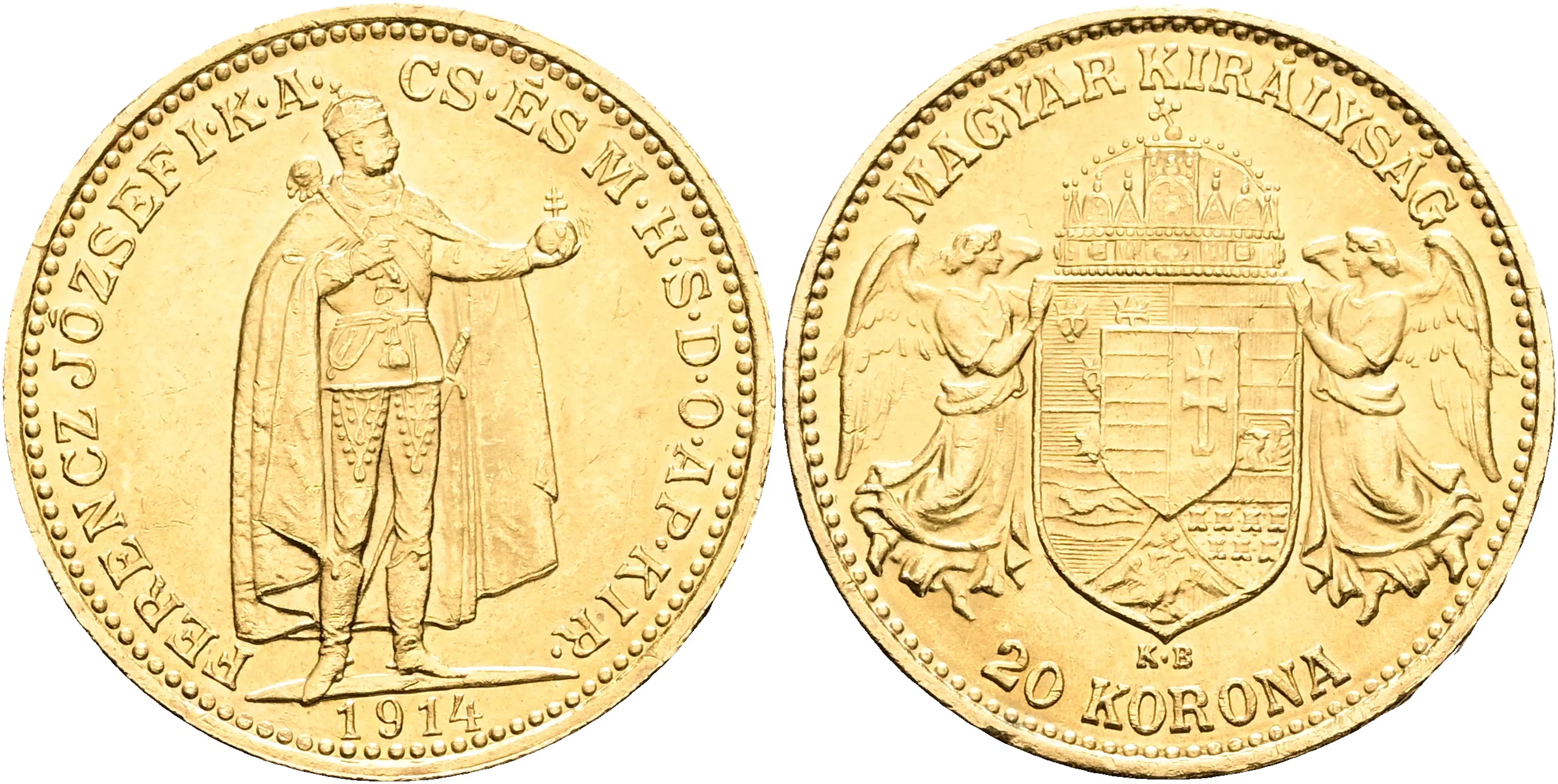 UNGERN / HUNGARY. 20 korona 1914
