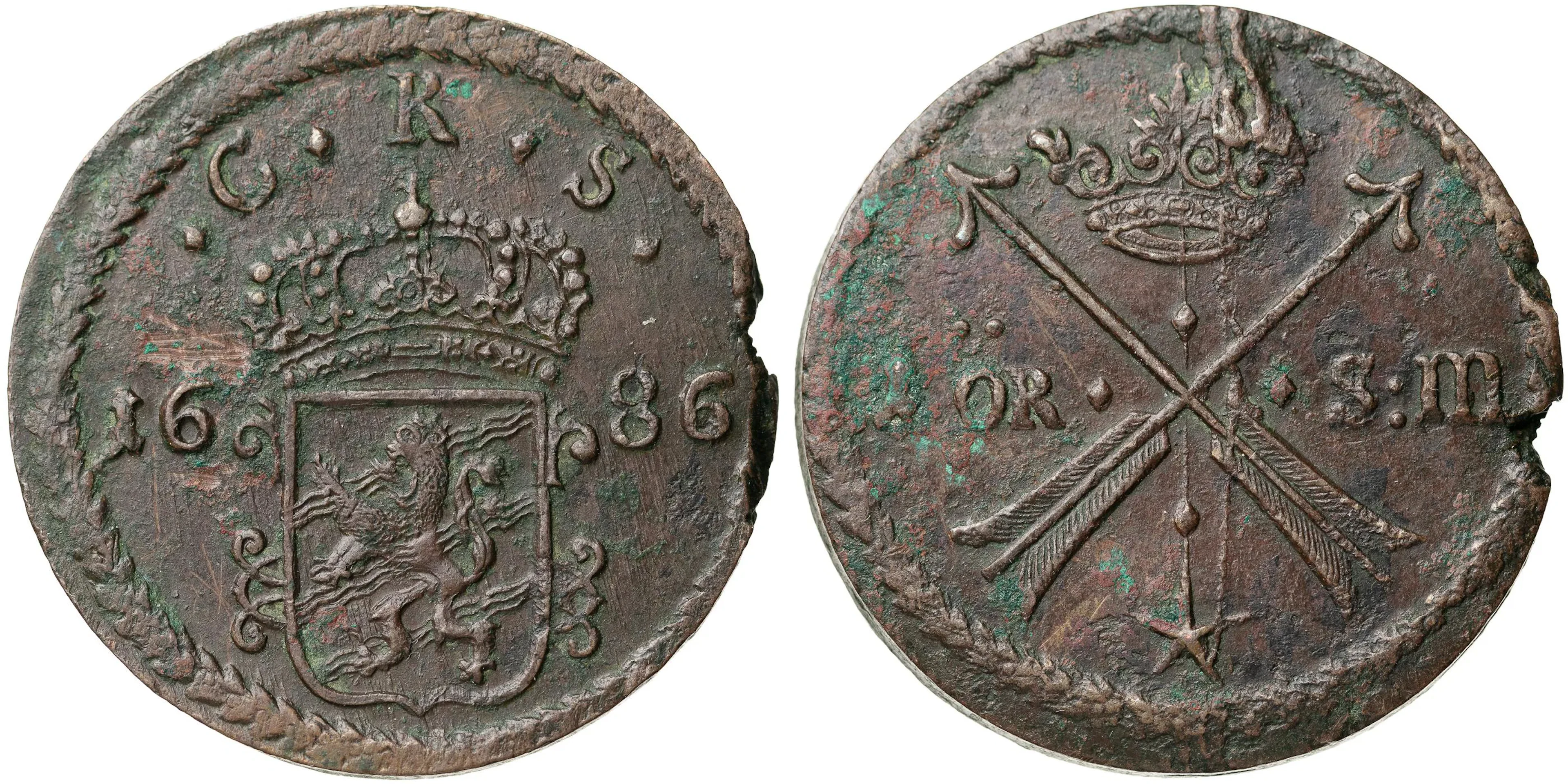 KARL XI (1660-1697). Öre SM 1686