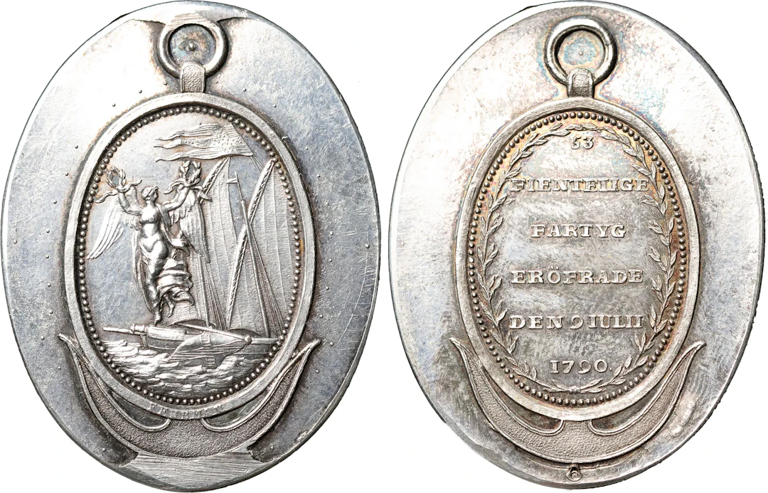GUSTAV III (1771-1792). Hedersmedalj för officerare och underofficerare