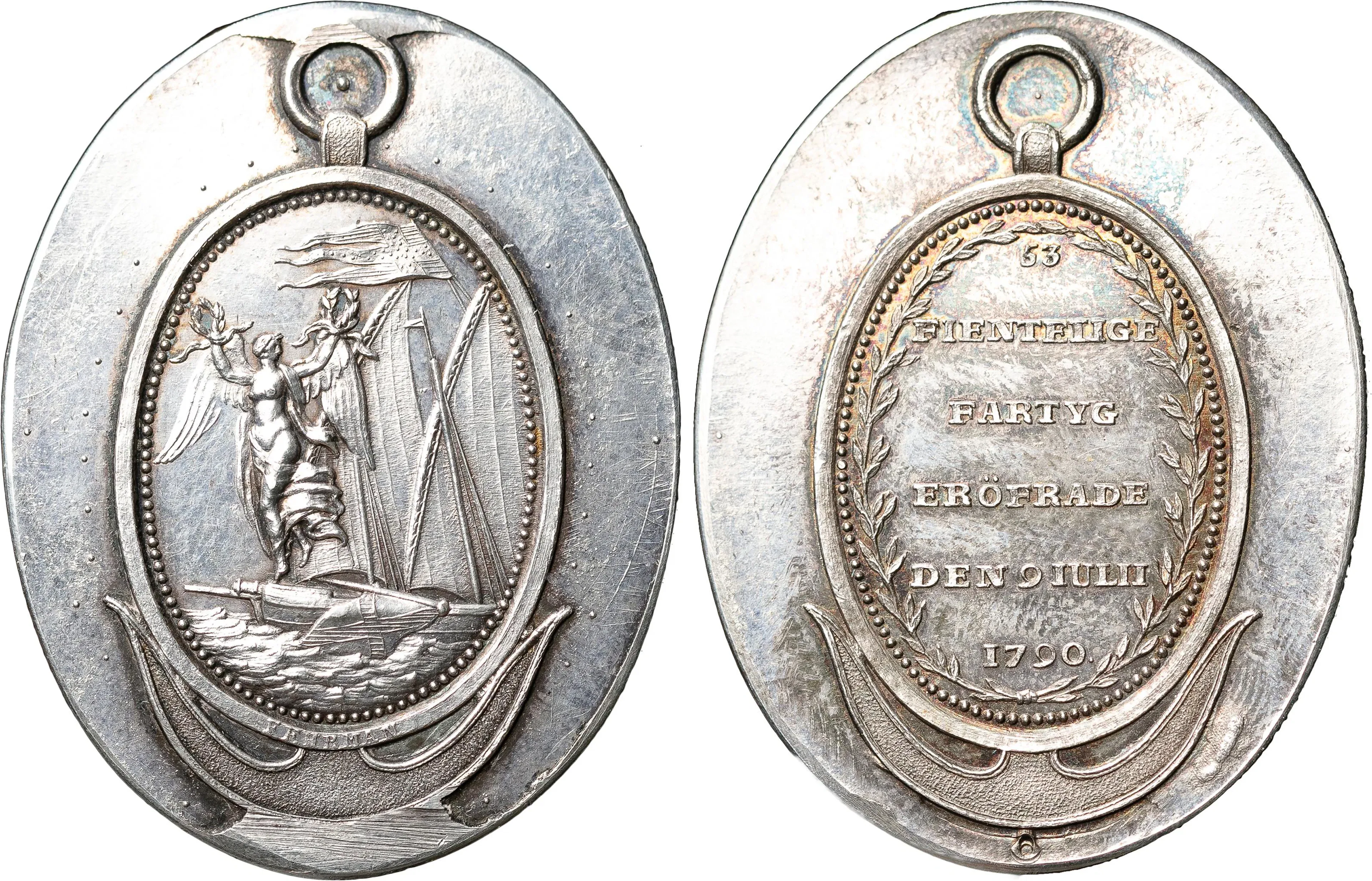 GUSTAV III (1771-1792). Hedersmedalj för officerare och underofficerare