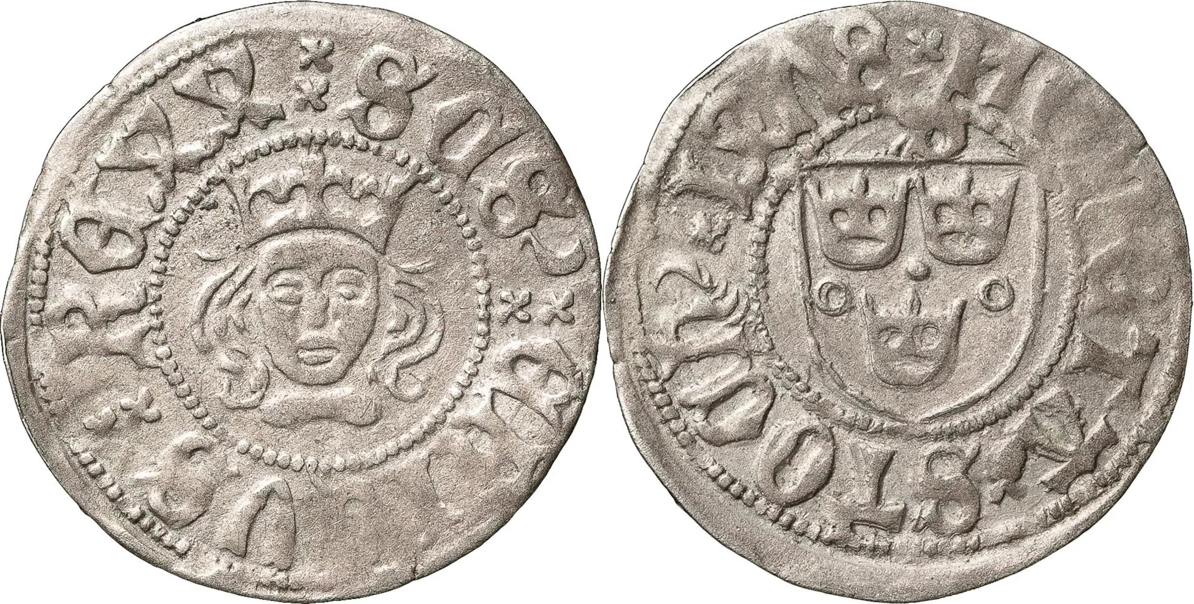 STEN STURE D. Ä. (1470-1497, 1501-1503). STOCKHOLM. Örtug 1478 med