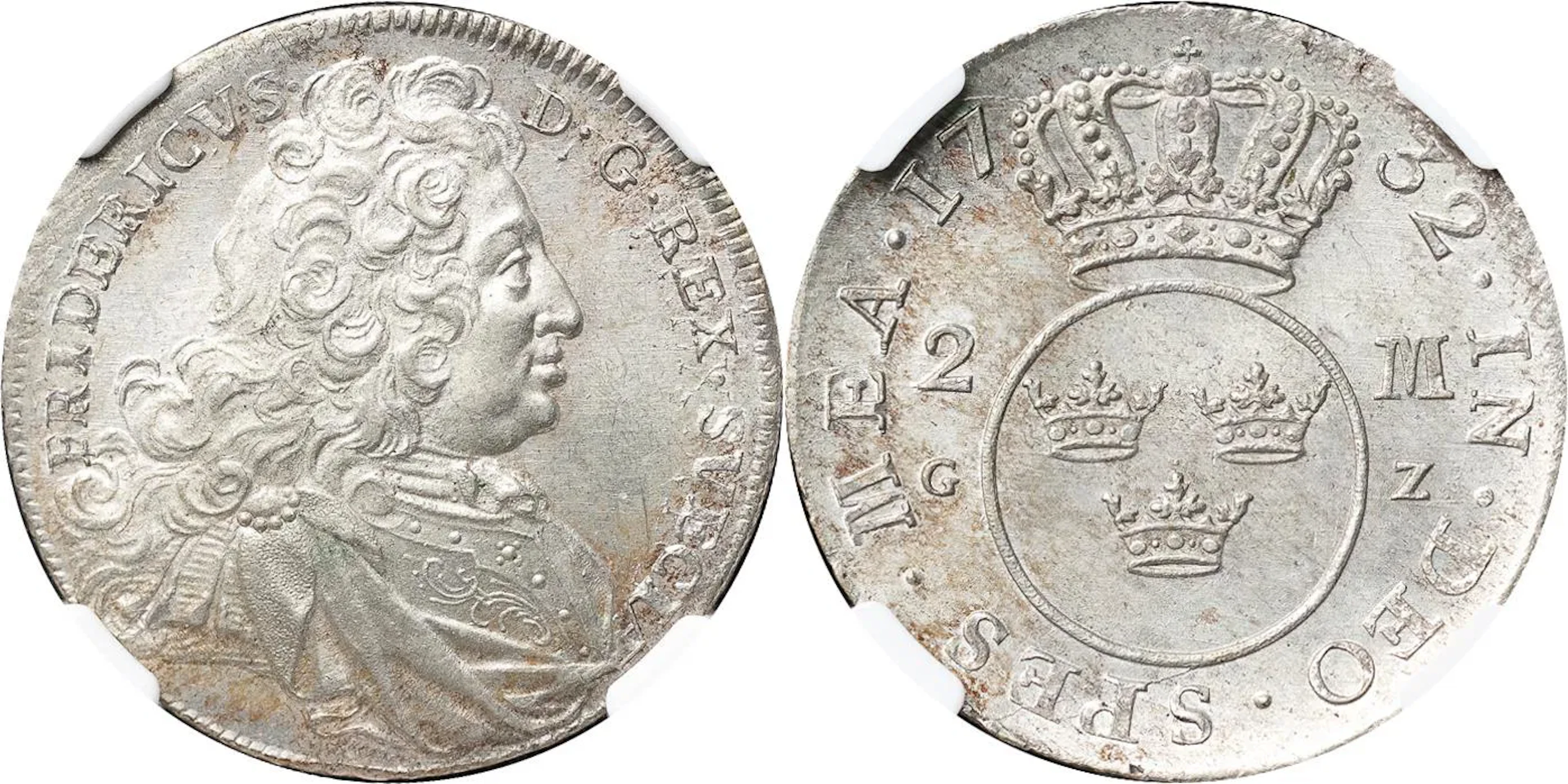 FREDRIK (1720-1751). STOCKHOLM. 2 mark 1732