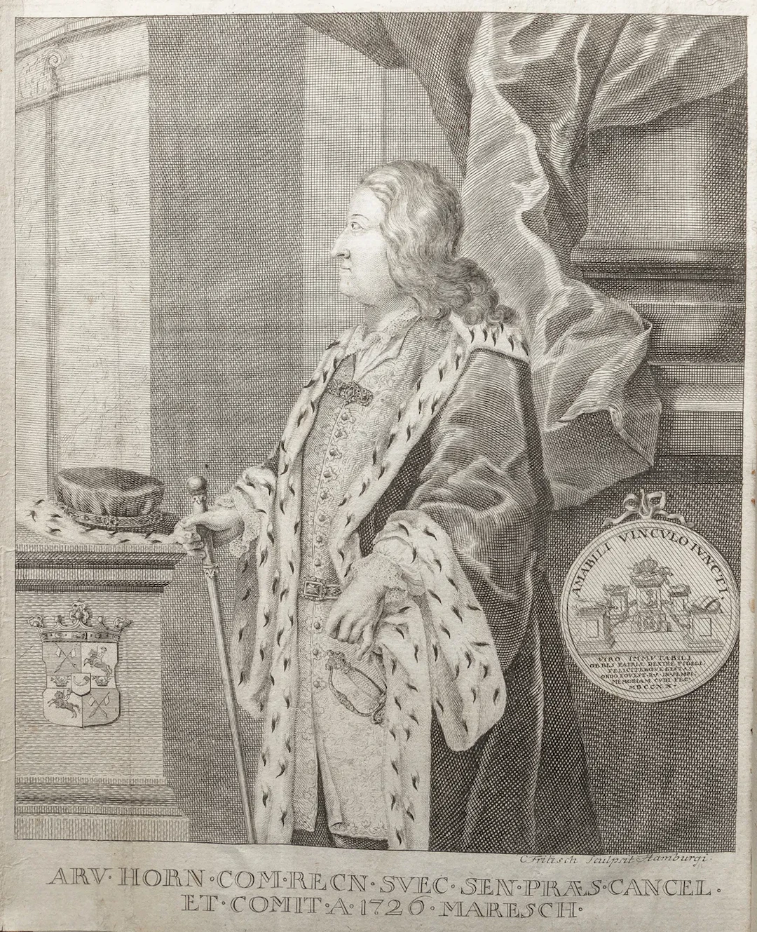 Nettelbladt, Christian von: Schwedische Bibliothek I-IV