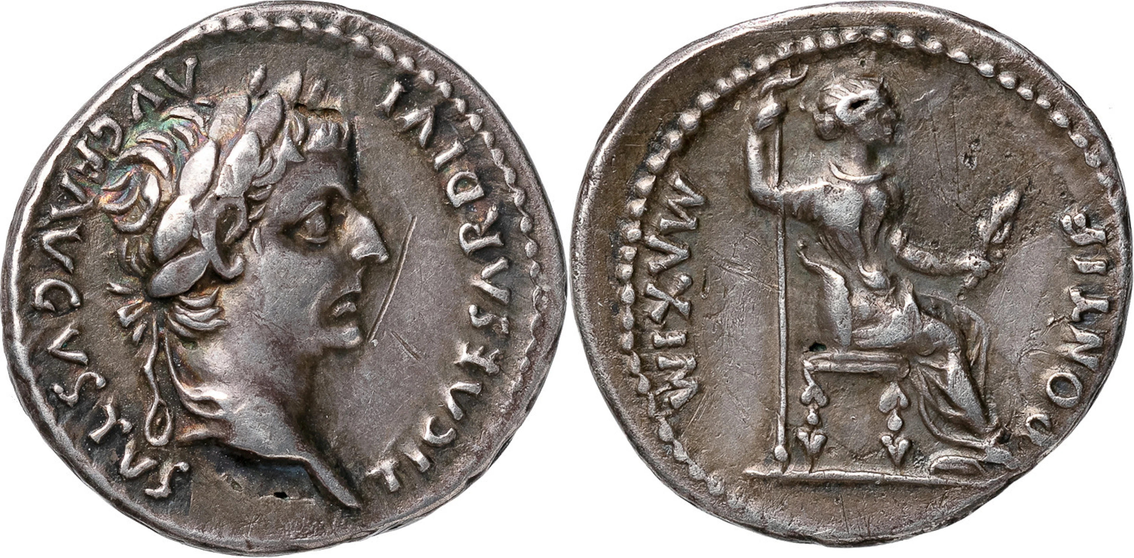 ROMERSKA MYNT / ROMAN COINS - Kejsardömet / Roman Empire. TIBERIUS