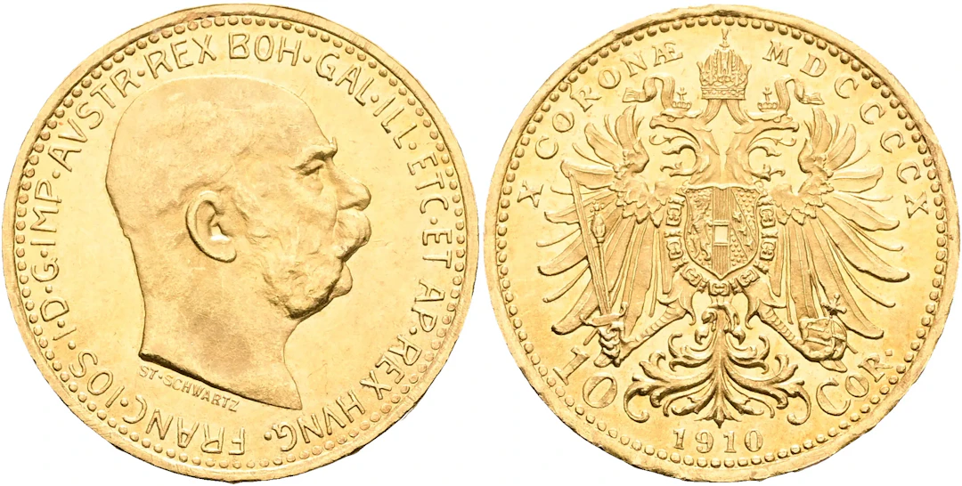 ÖSTERRIKE / AUSTRIA. 10 corona 1910
