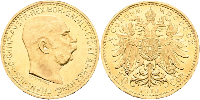 ÖSTERRIKE / AUSTRIA. 10 corona 1910