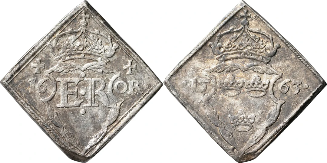 ERIK XIV (1560-1568). STOCKHOLM. 16 öre 1563