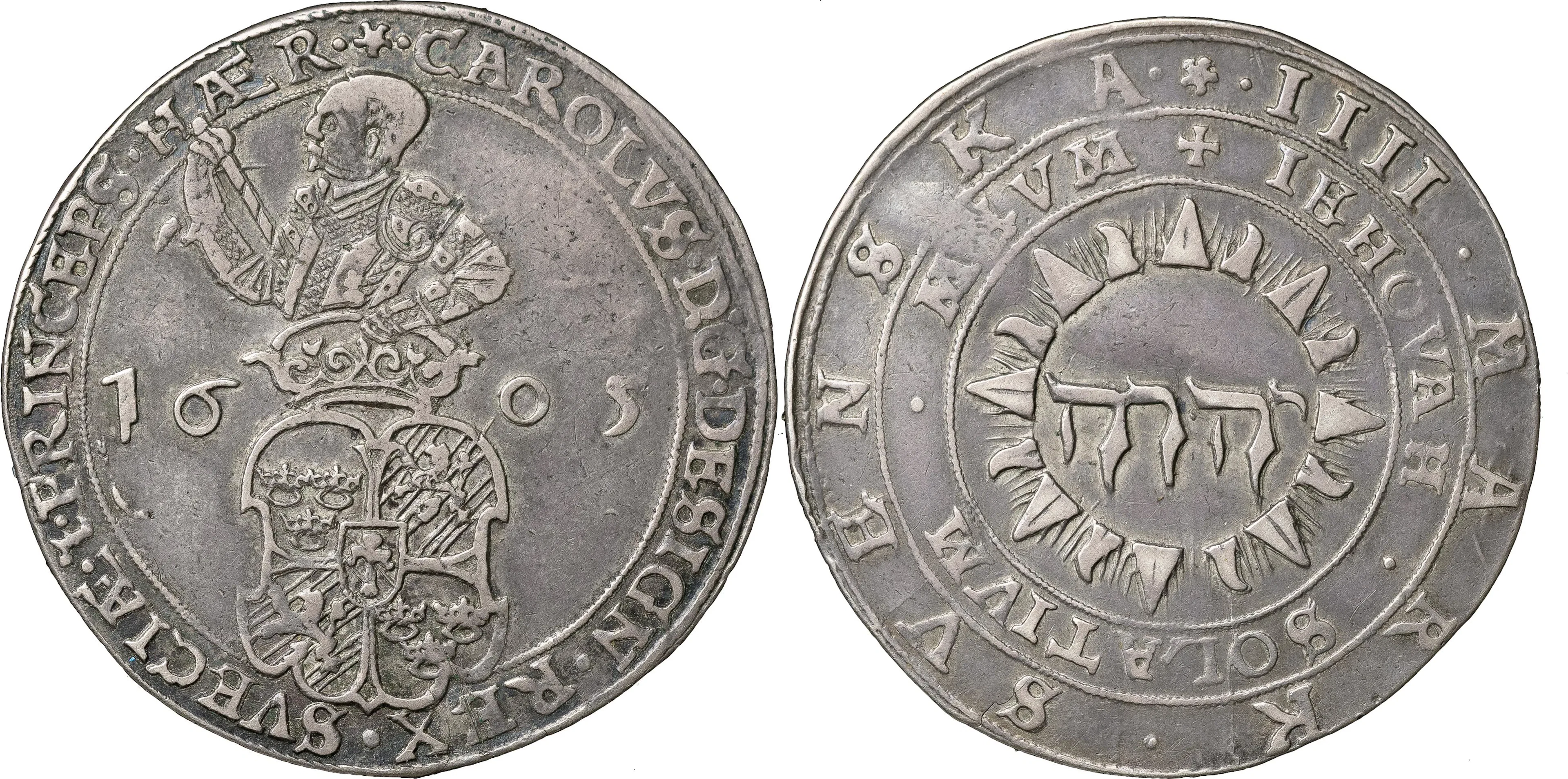 KARL IX (1604-1611). STOCKHOLM. 4 mark 1605