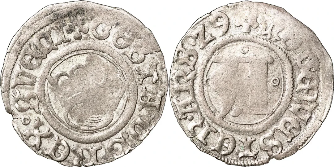 GUSTAV I (1523-1560). VÄSTERÅS. Fyrk 1529
