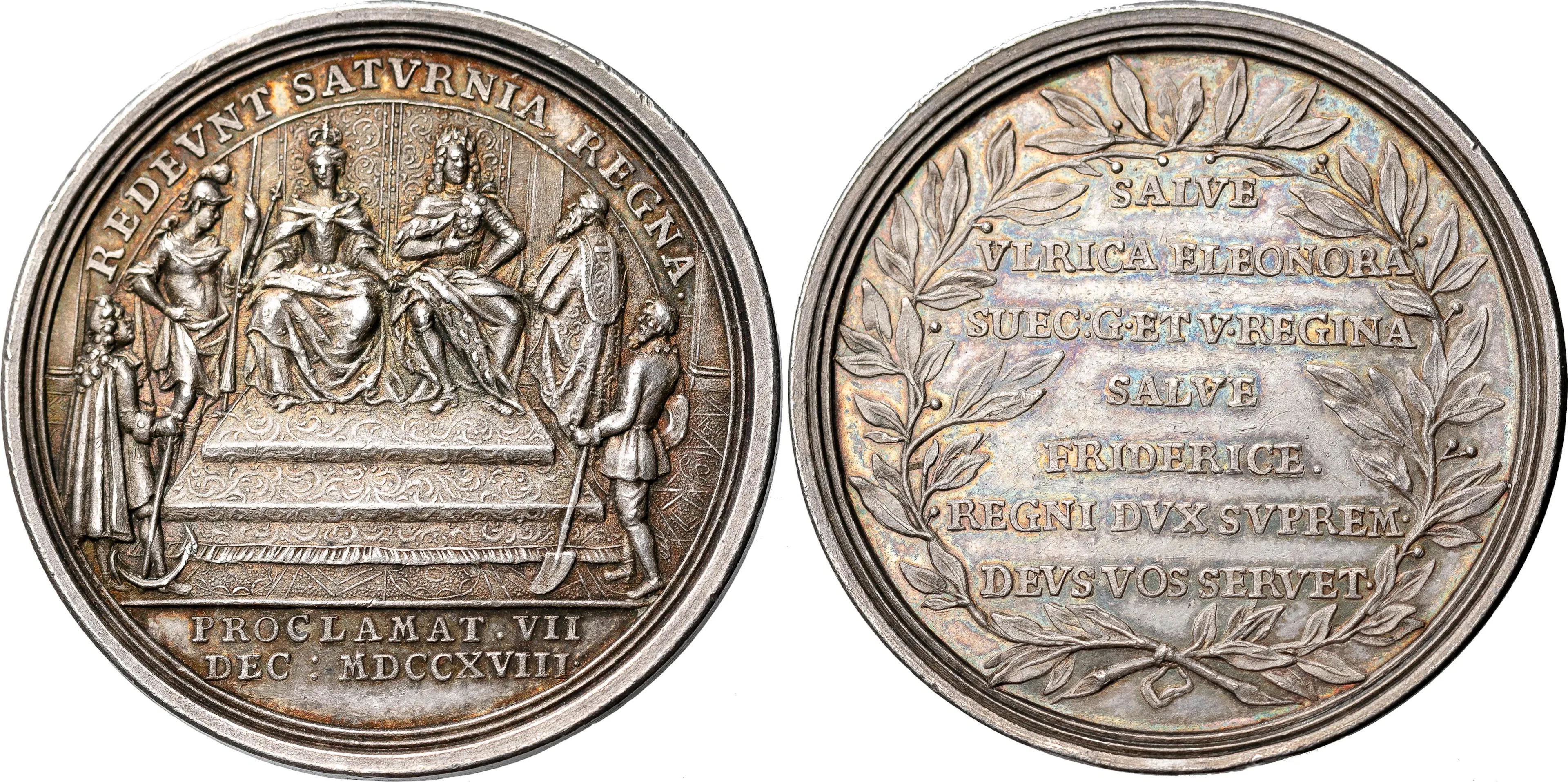 ULRIKA ELEONORA (1718-1720). Ulrika Eleonora tillträder regeringen 1718