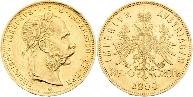 ÖSTERRIKE / AUSTRIA. 8 floriner 1890