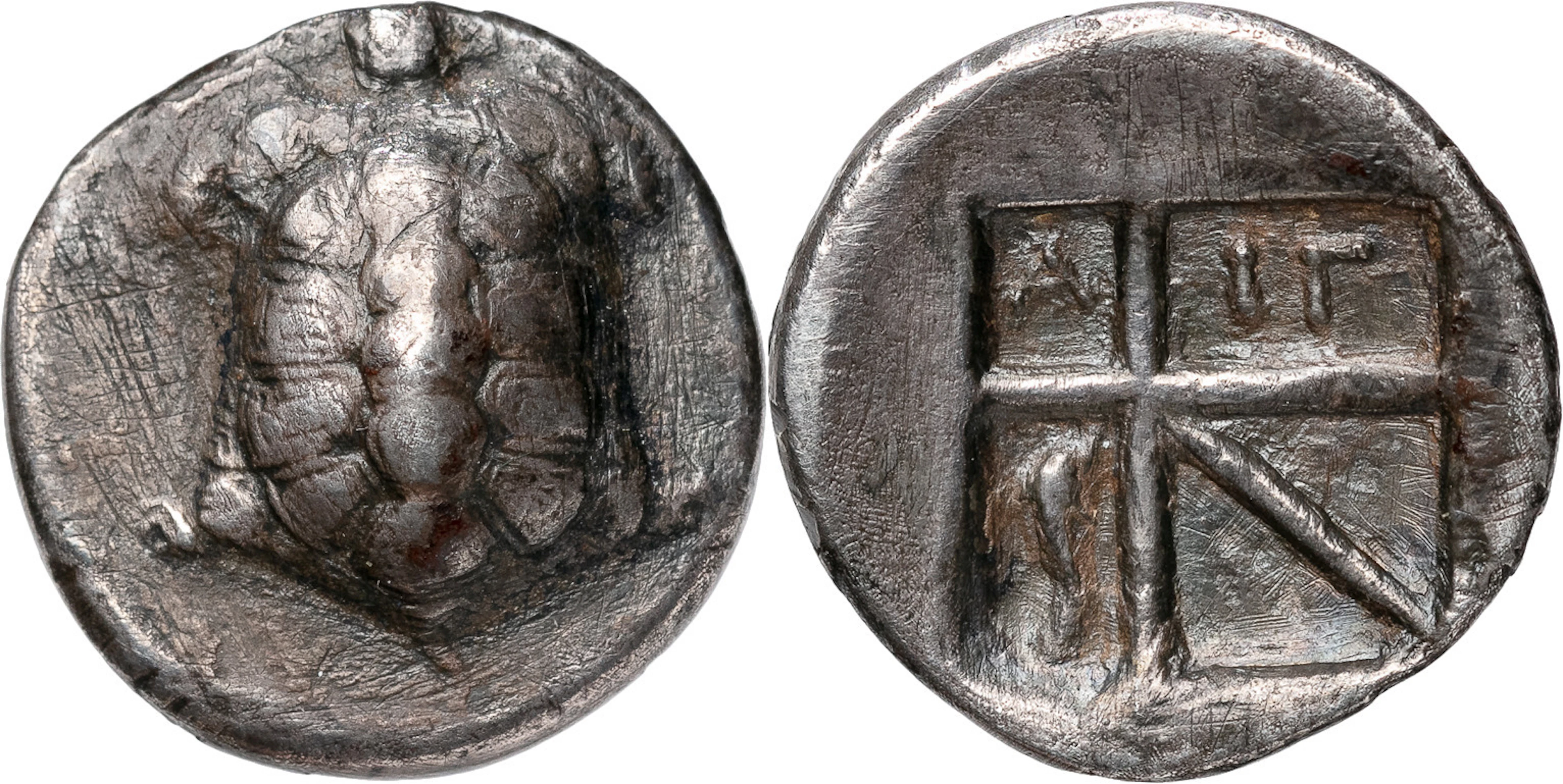GREKISKA MYNT / GREEK COINS. ATTICA. AIGINA (404-340 B.C.). AR stater