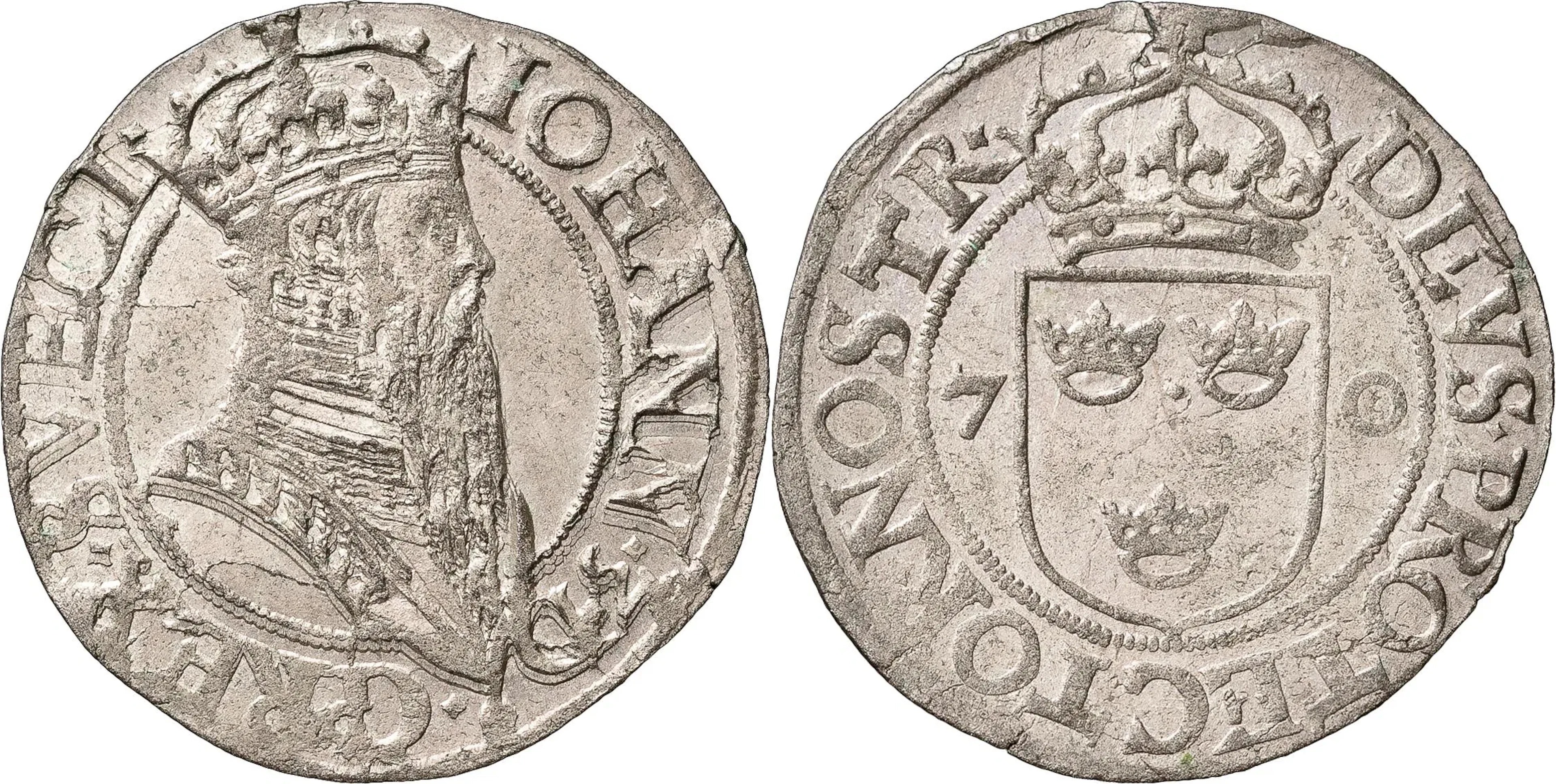 JOHAN III (1568-1592). STOCKHOLM. 2 öre 1570