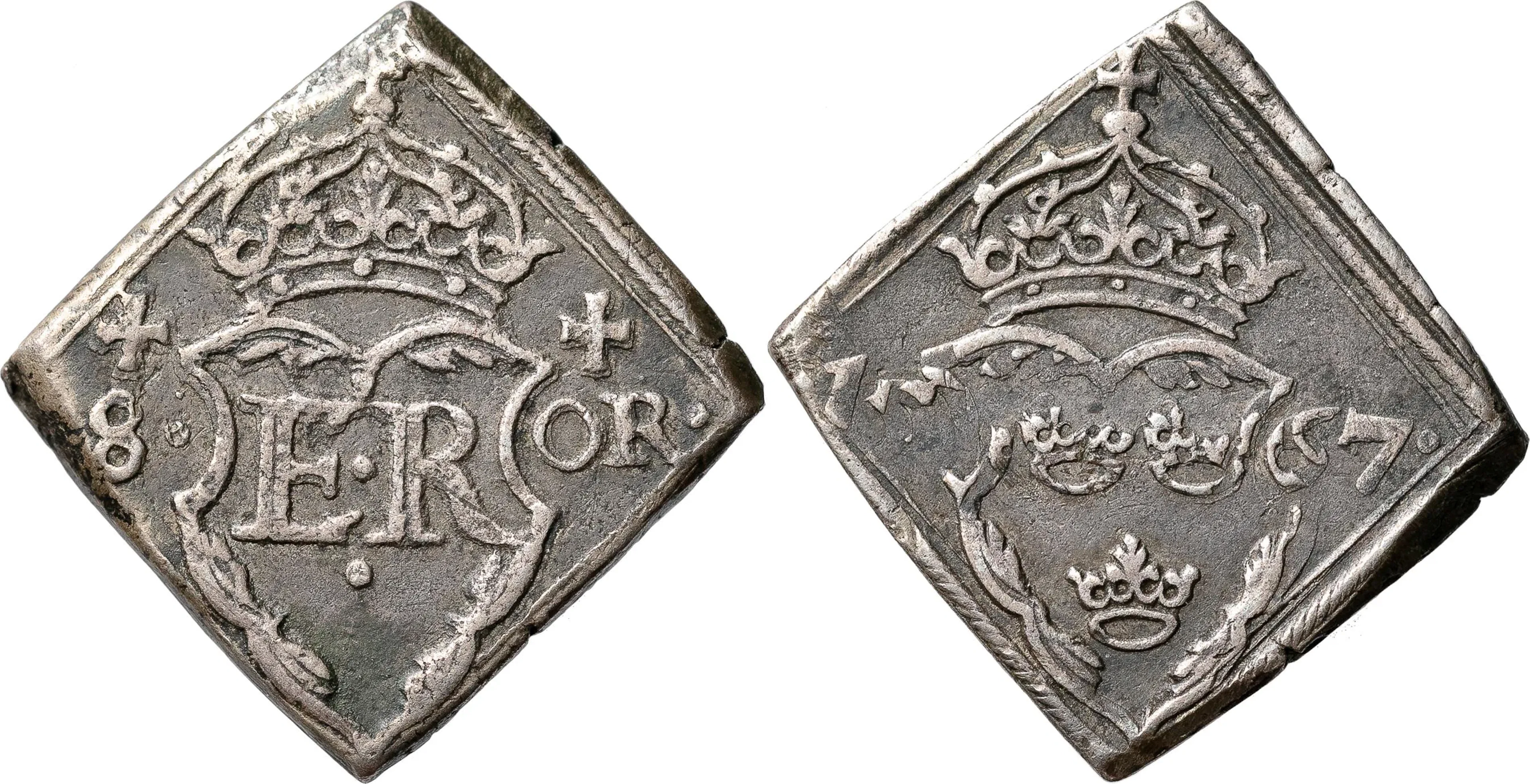 ERIK XIV (1560-1568). STOCKHOLM. 8 öre 1567