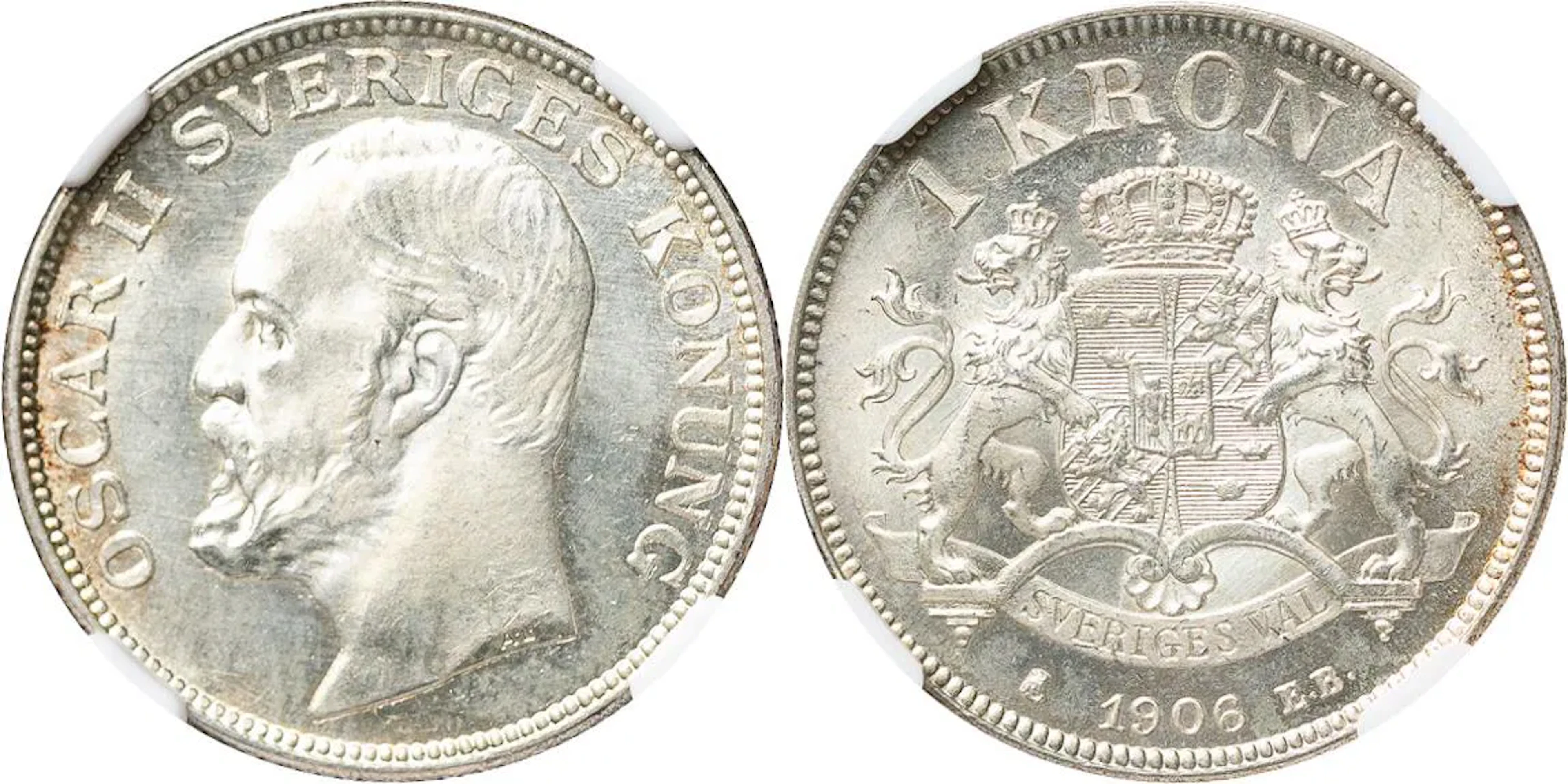 OSKAR II (1872-1907). Krona 1906. SM 79