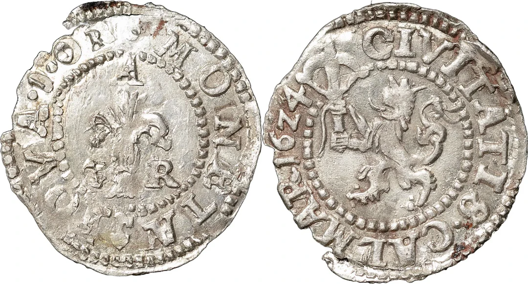 GUSTAV II ADOLF (1611-1632). KALMAR. Öre 1624