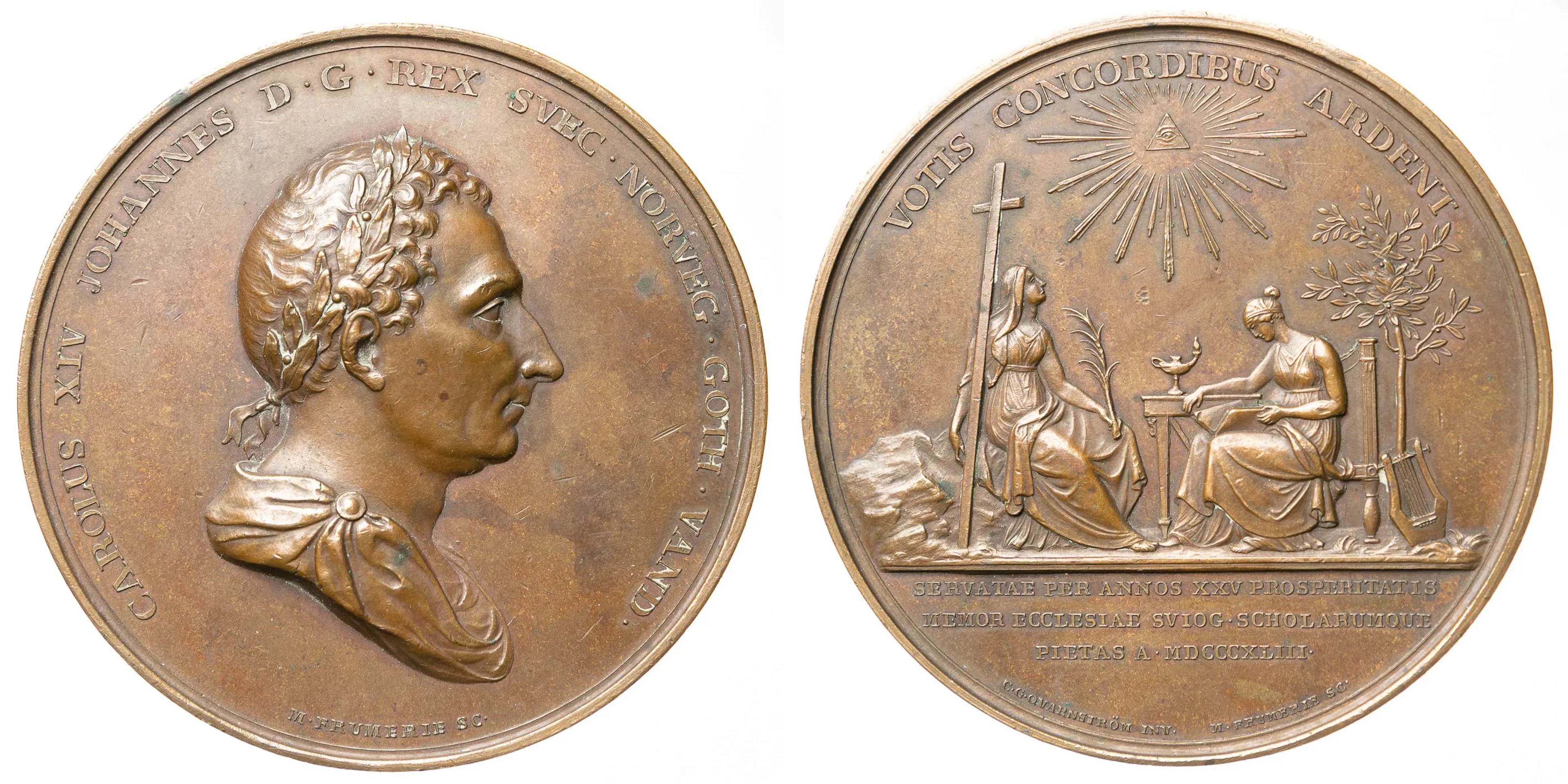 KARL XIV JOHAN (1818-1844). Medalj