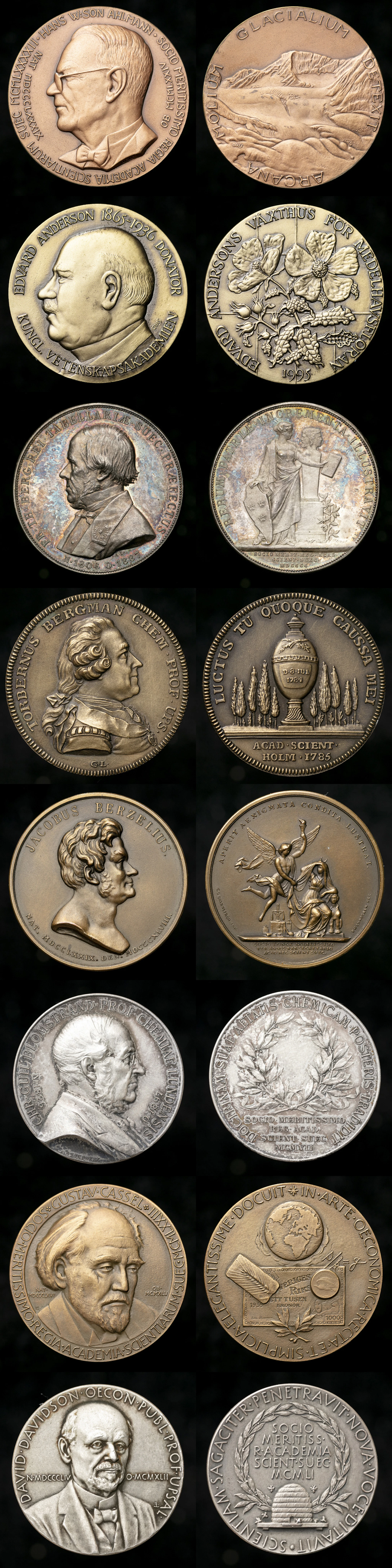 Vetenskapsakademien, Lot of 8.
