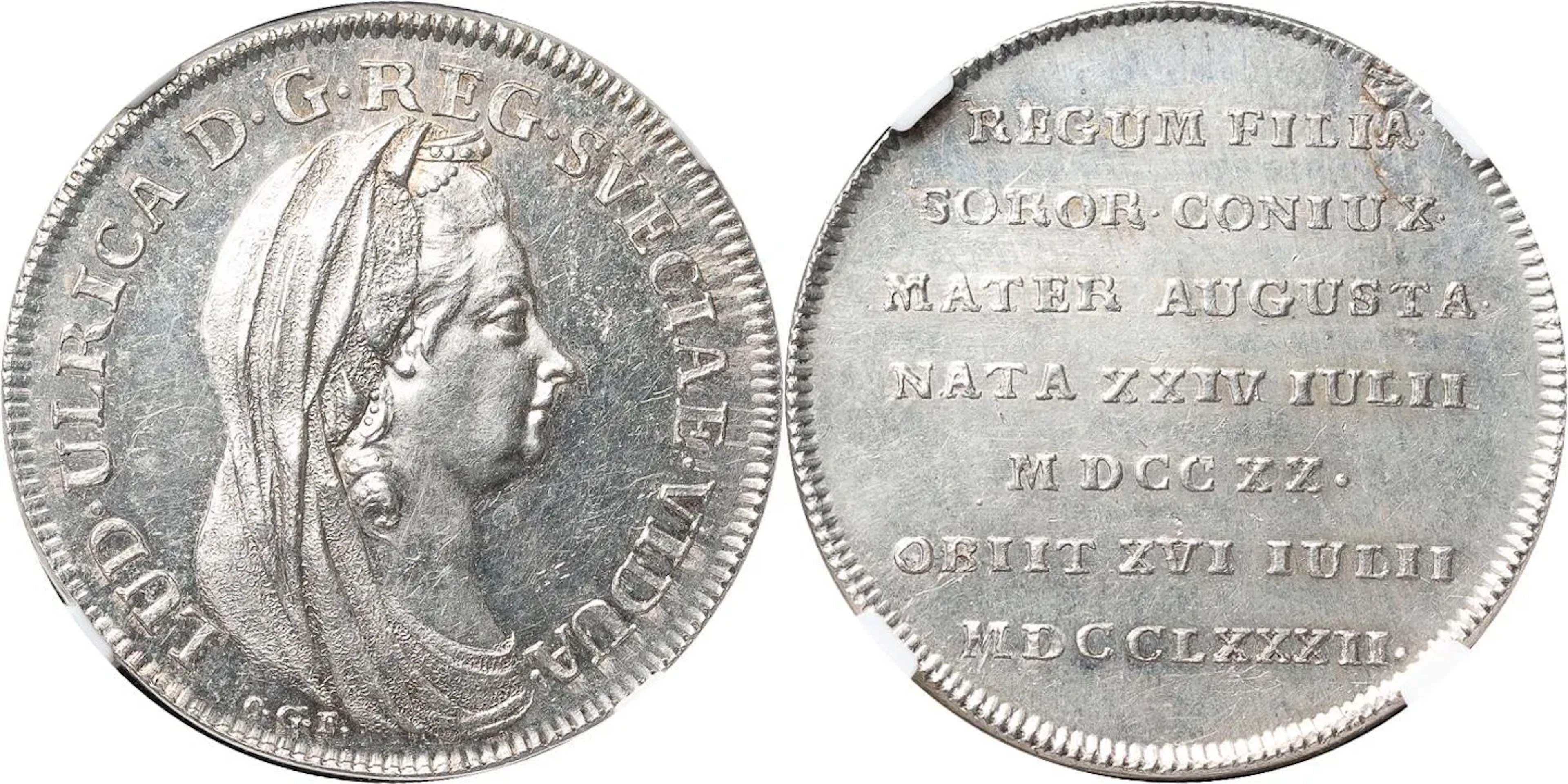 GUSTAV III (1771-1792). STOCKHOLM. 1/3 riksdaler 1782