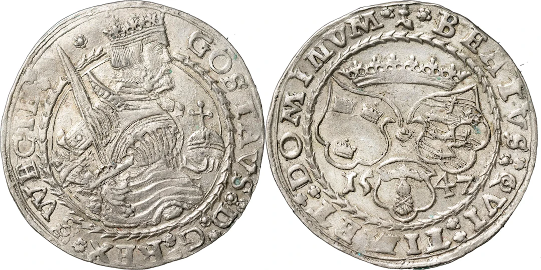 GUSTAV I (1523-1560). SVARTSJÖ. Mark 1547