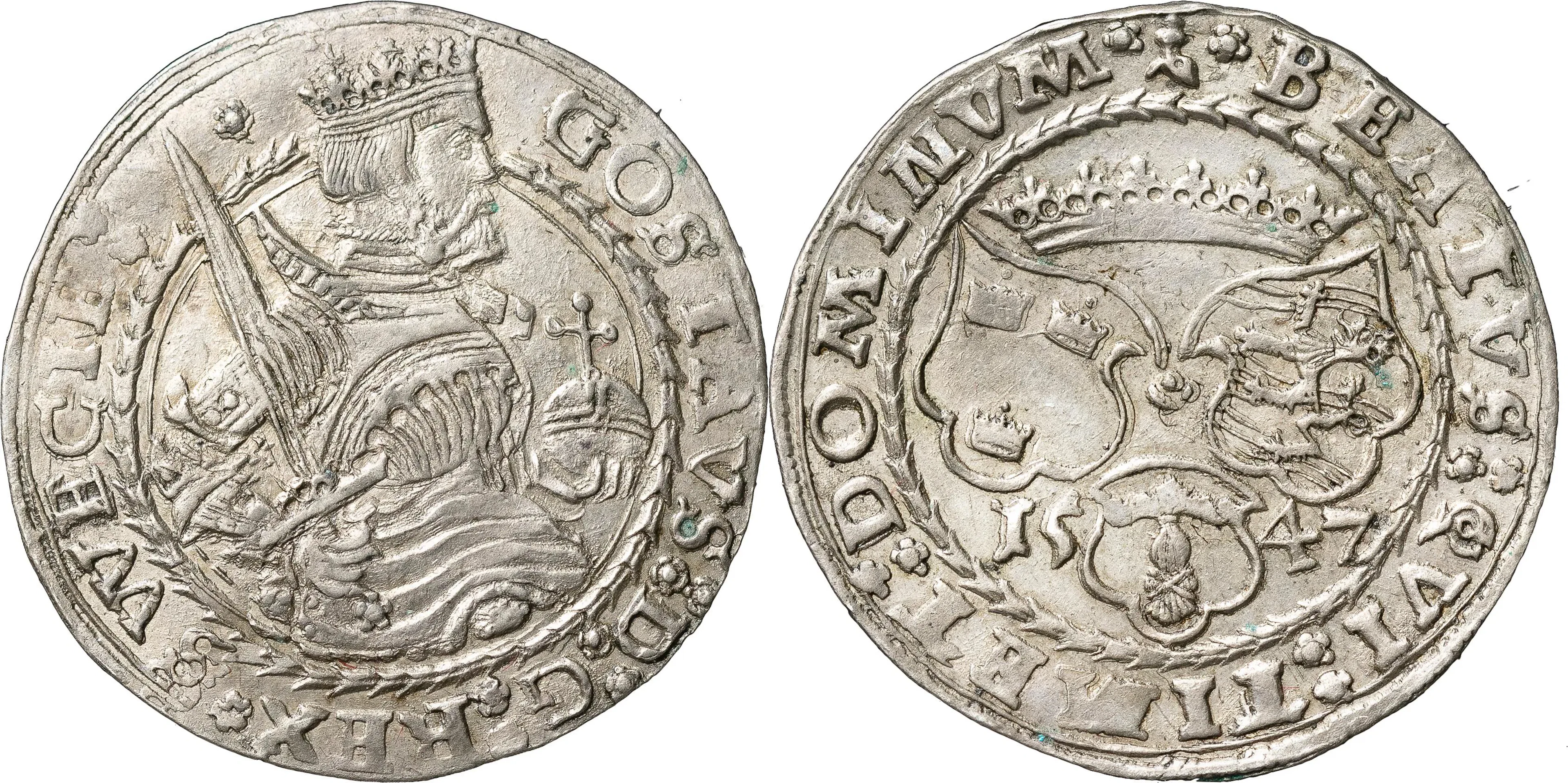 GUSTAV I (1523-1560). SVARTSJÖ. Mark 1547