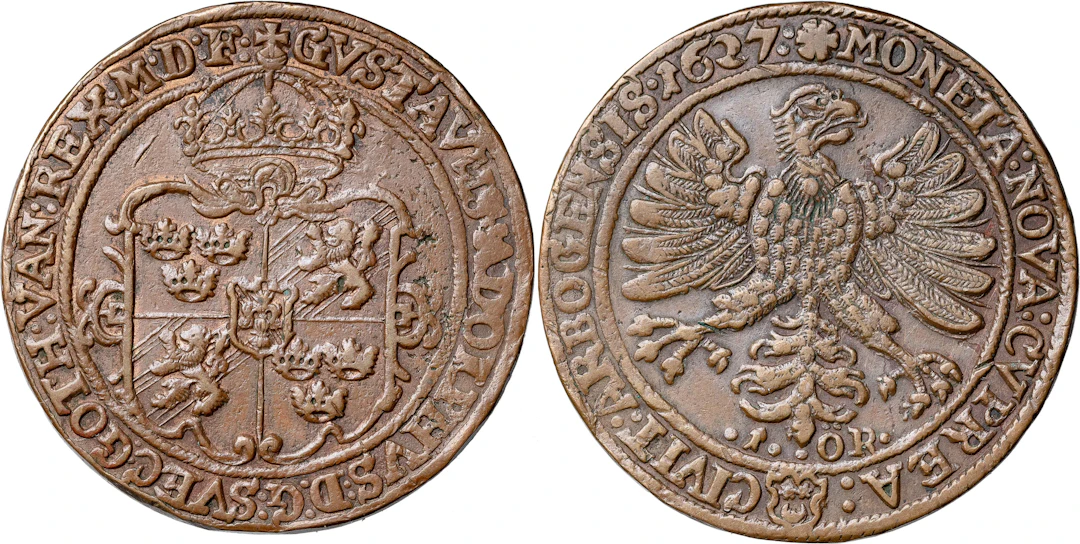 GUSTAV II ADOLF (1611-1632). ARBOGA. Öre 1627