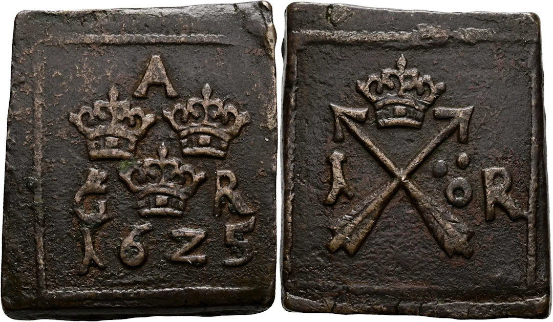 GUSTAV II ADOLF (1611-1632). Öre 1625